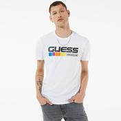 Guess Club Logo Erkek Beyaz T-Shirt