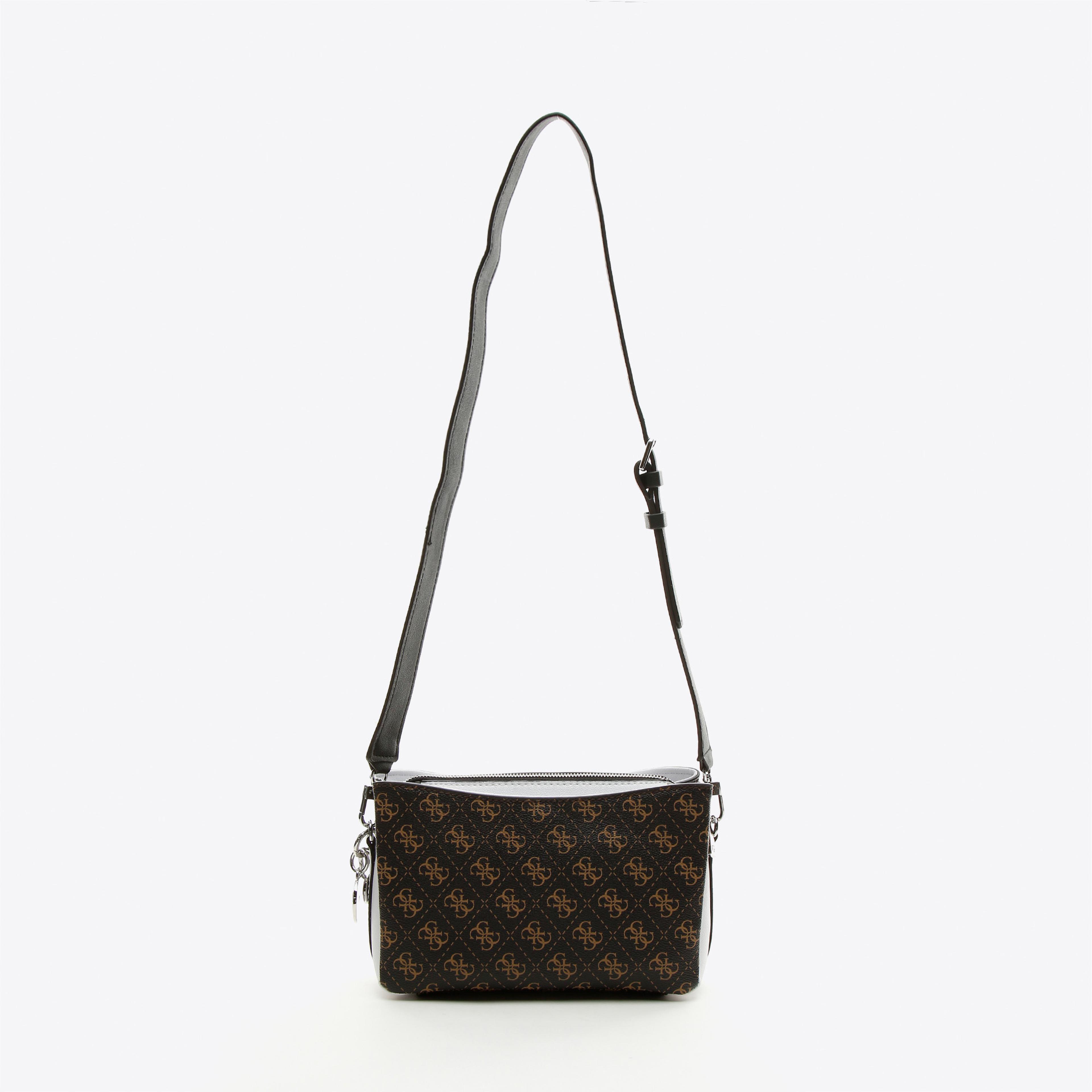 Guess Ambrose Crossbody To Kadın Kahverengi Omuz Çantası