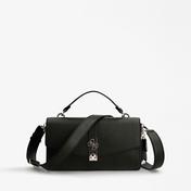 Guess Albury Top Handle Flap Kadın Siyah El Çantası