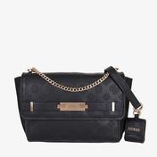 Guess Bea Convertible Crossbody Flap Kadın Siyah Omuz Çantası