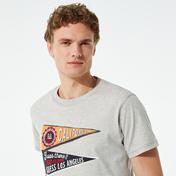 Guess Pennant Erkek Gri T-Shirt