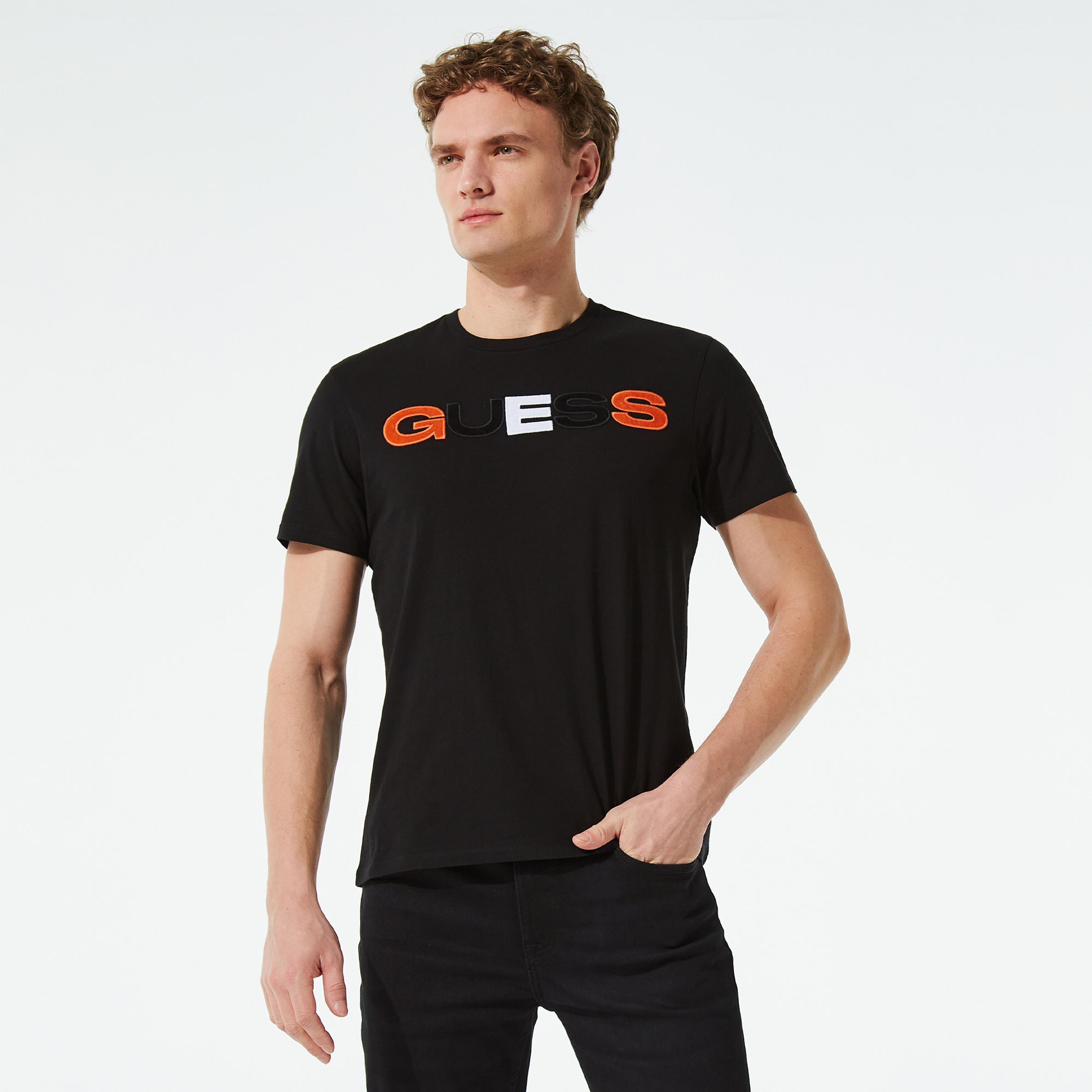 Guess Erkek Siyah T-Shirt