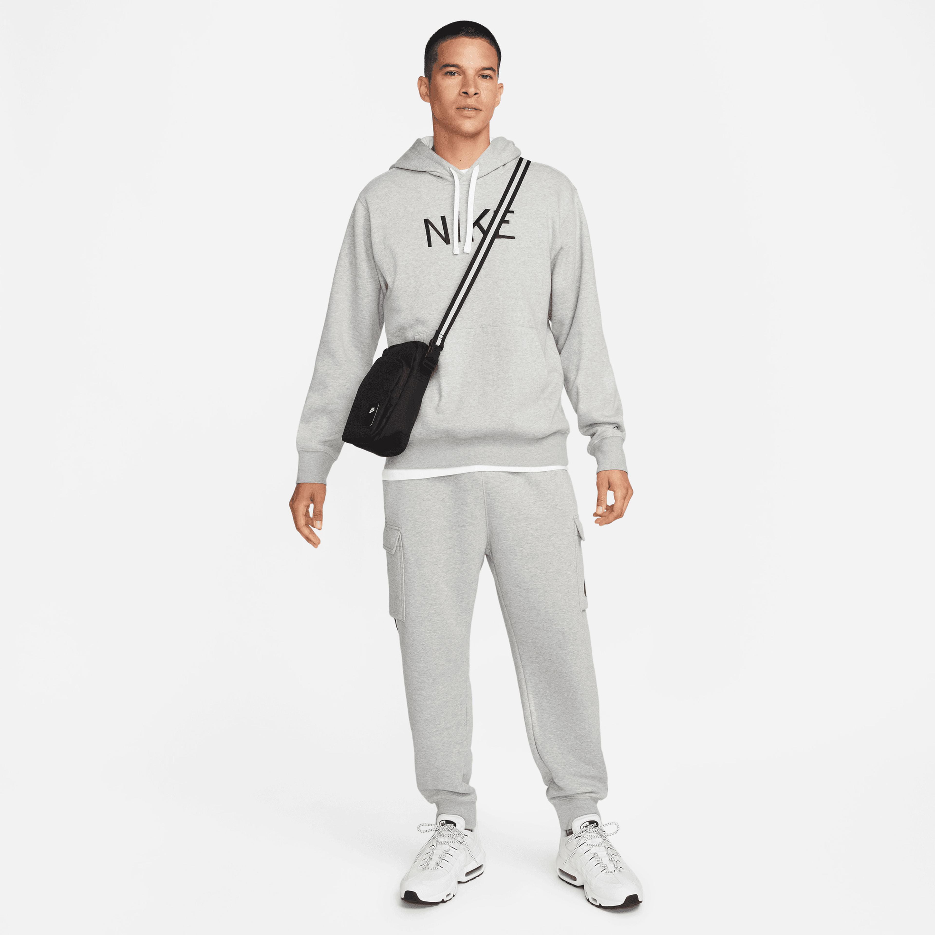 Nike Sportswear Erkek Gri Hoodie