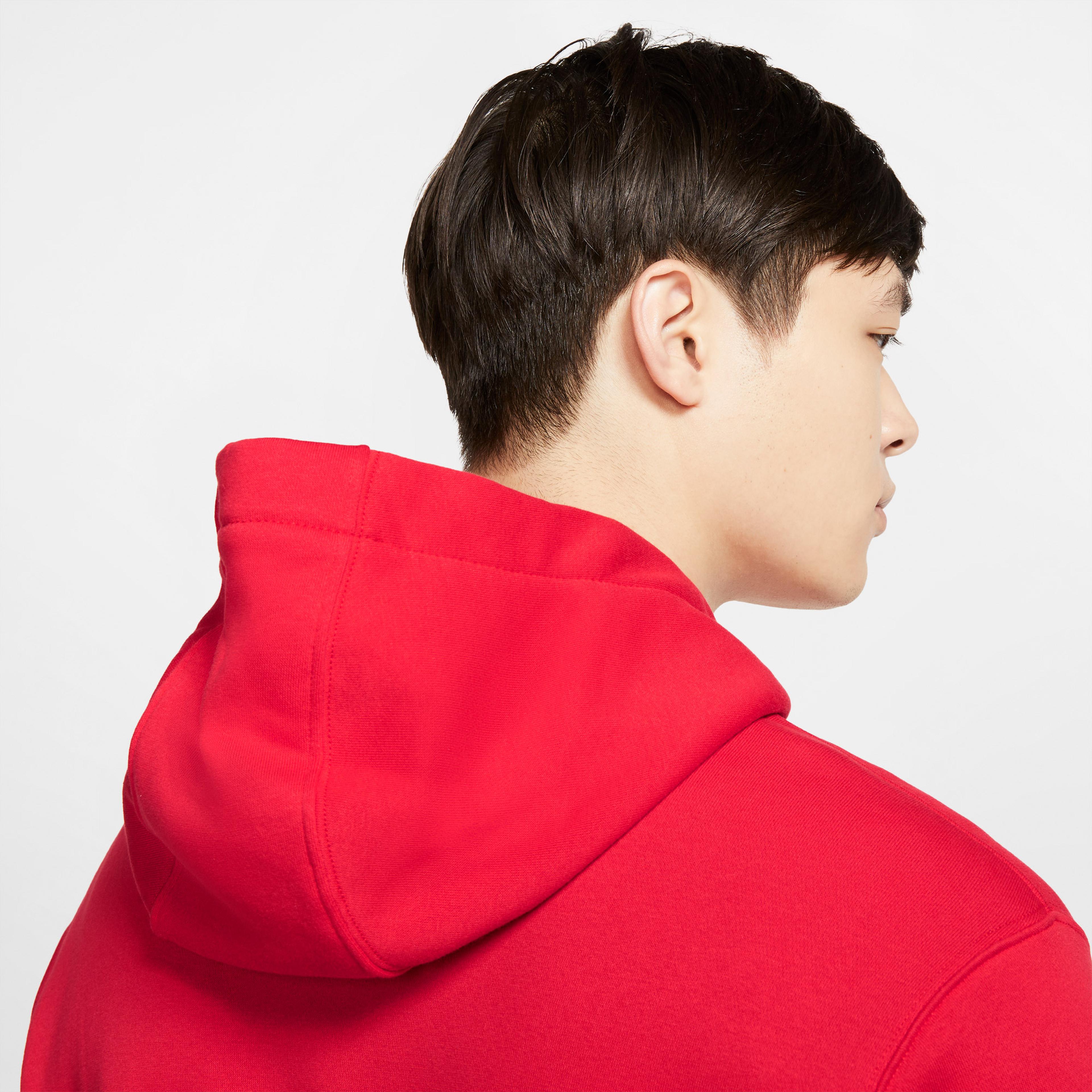 Nike Sportswear Club Fleece Erkek Kırmızı Hoodie