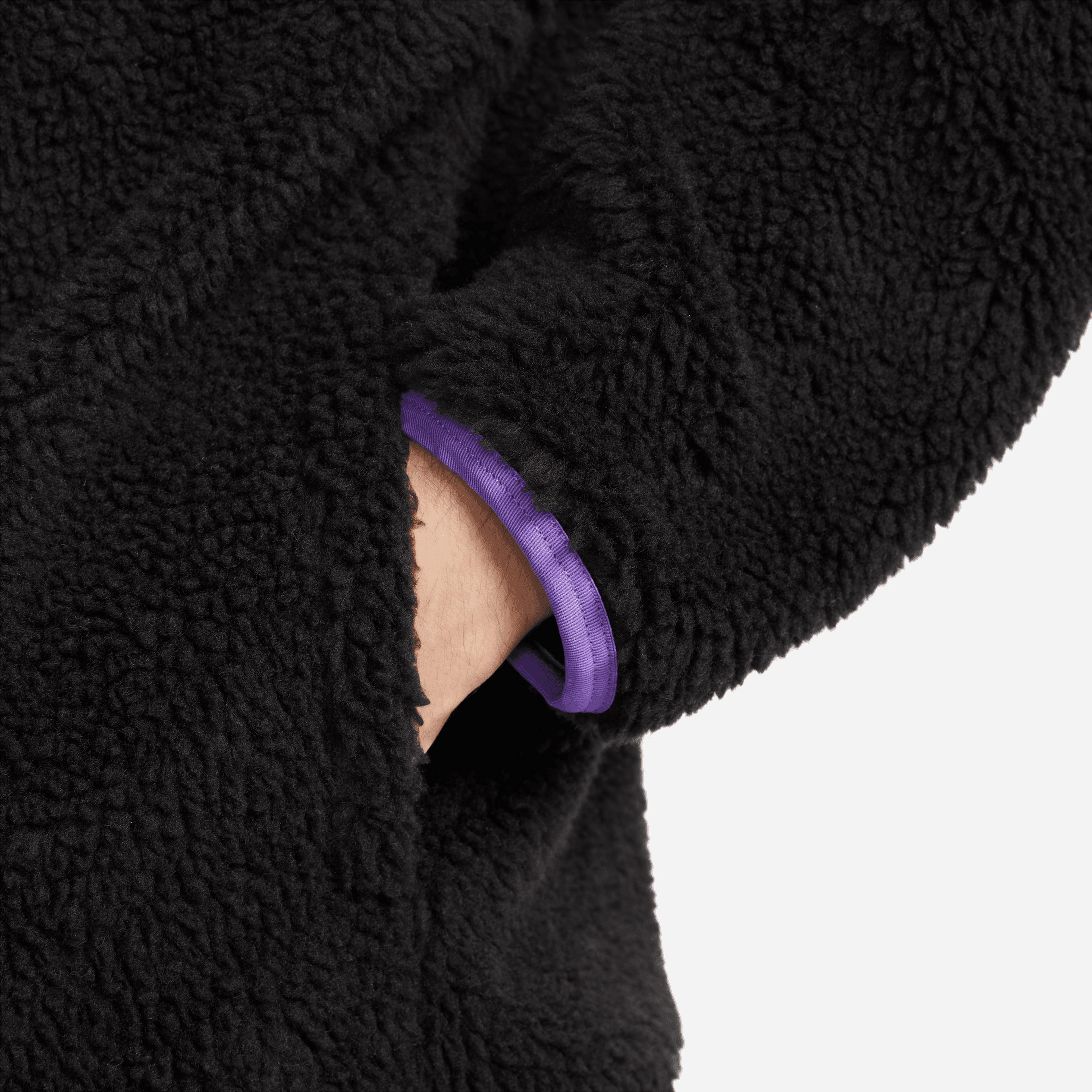 Nike Club Fleece Anorak Yarım Fermuarlı Erkek Siyah  Sweatshirt