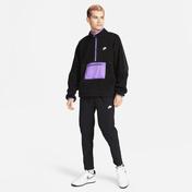 Nike Club Fleece Anorak Yarım Fermuarlı Erkek Siyah  Sweatshirt