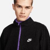 Nike Club Fleece Anorak Yarım Fermuarlı Erkek Siyah  Sweatshirt