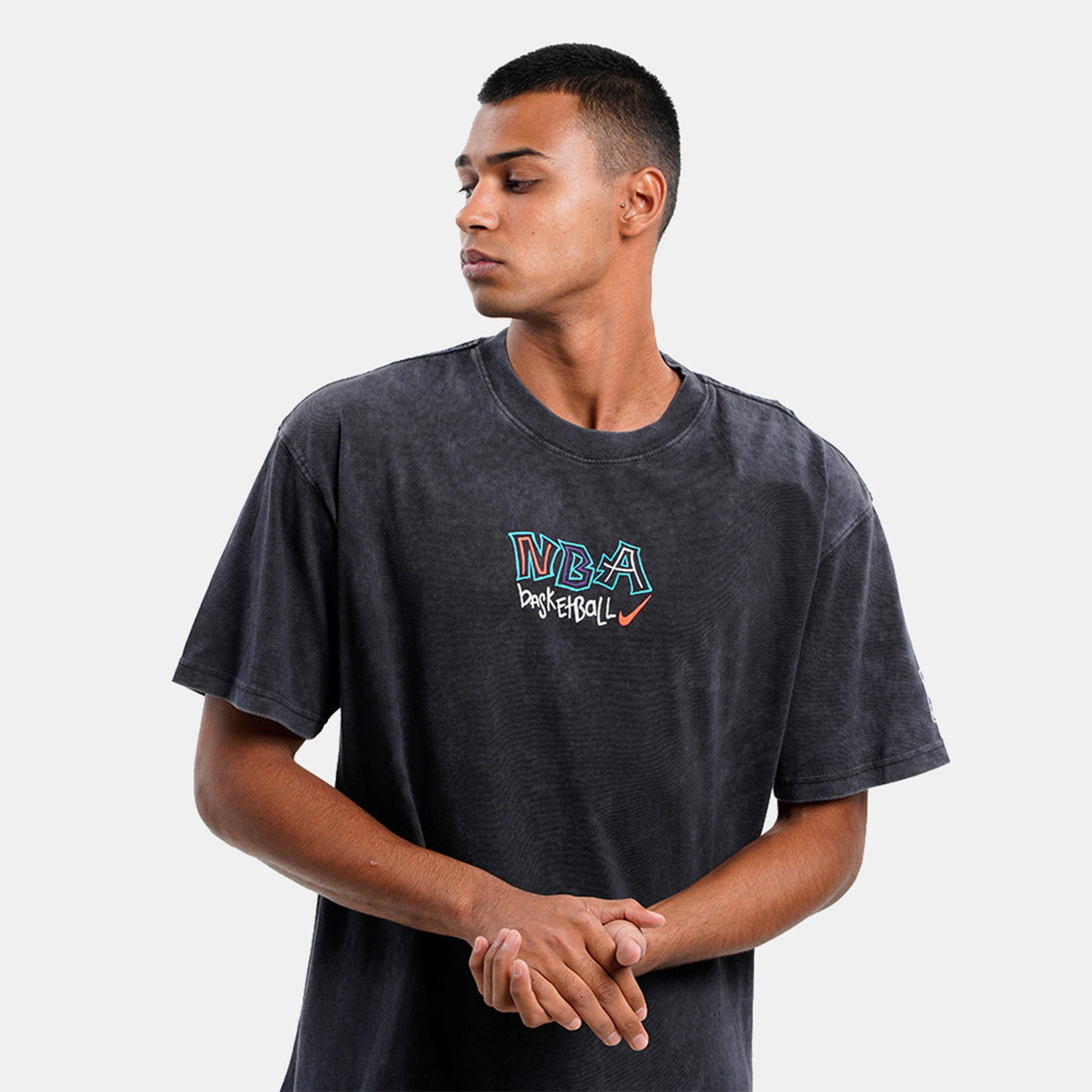 Nike Max90 NBA Erkek Siyah T-Shirt