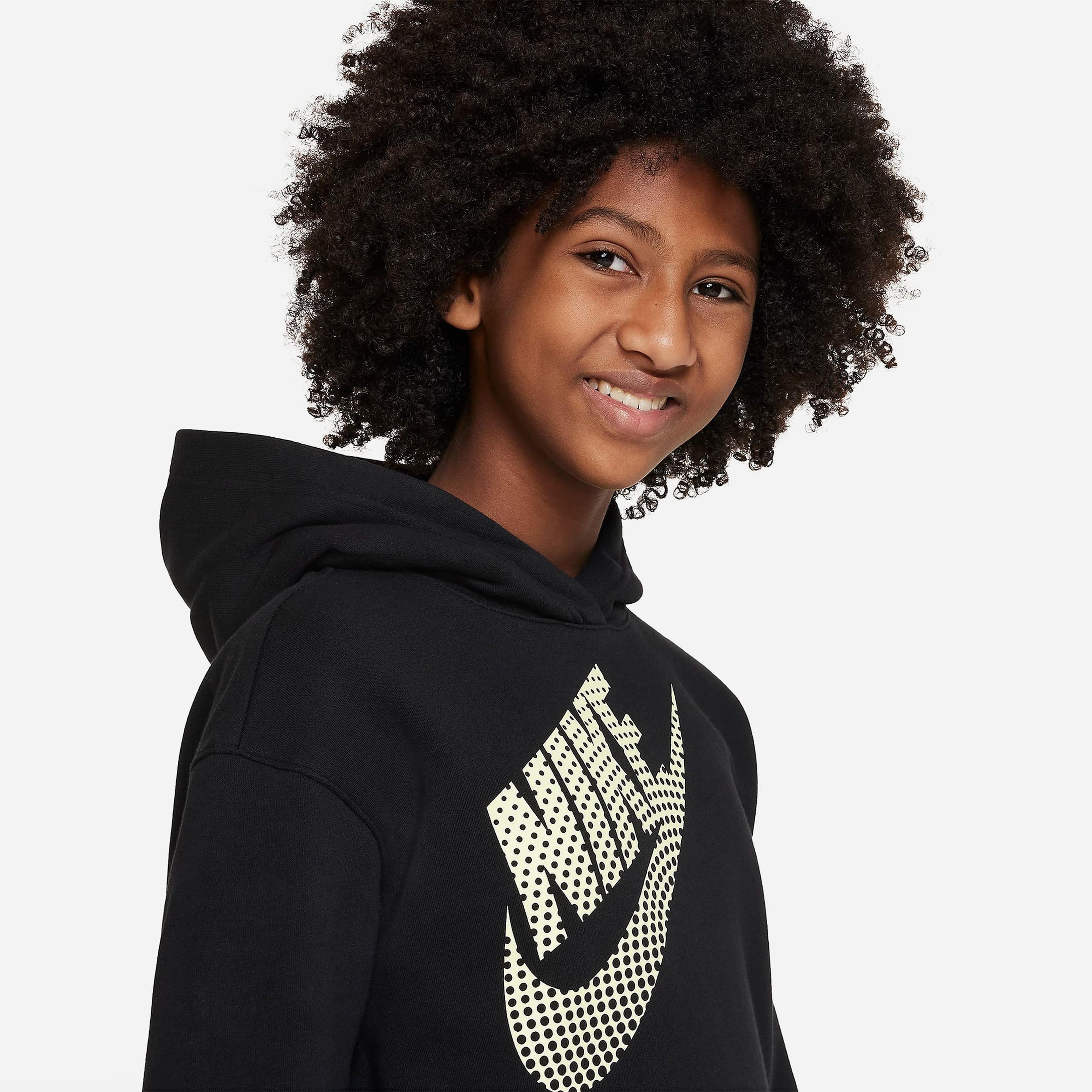 Nike Sportswear Oversize Hoodie Çocuk Siyah Sweatshirt