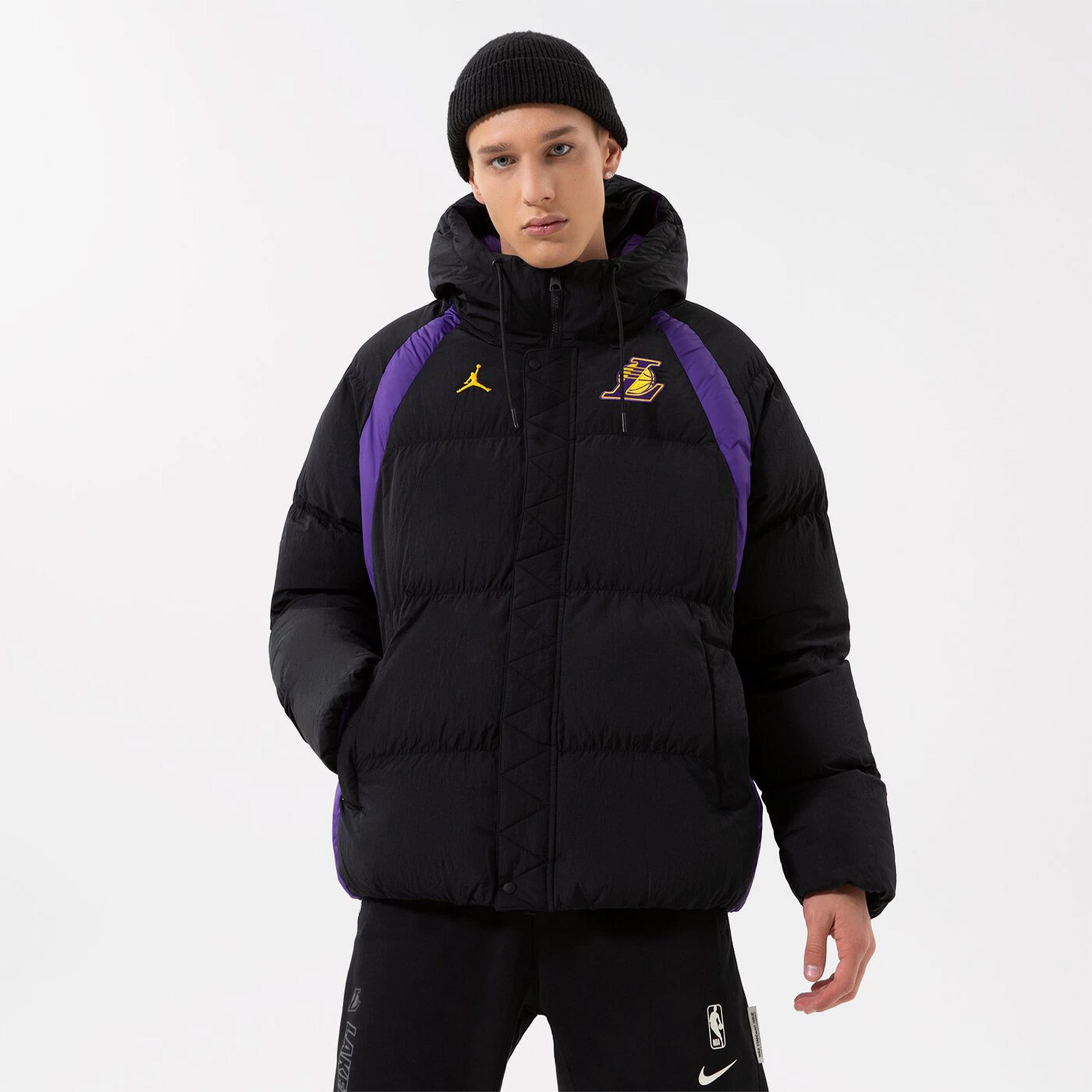 Nike NBA Los Angeles Lakers Erkek Siyah Mont
