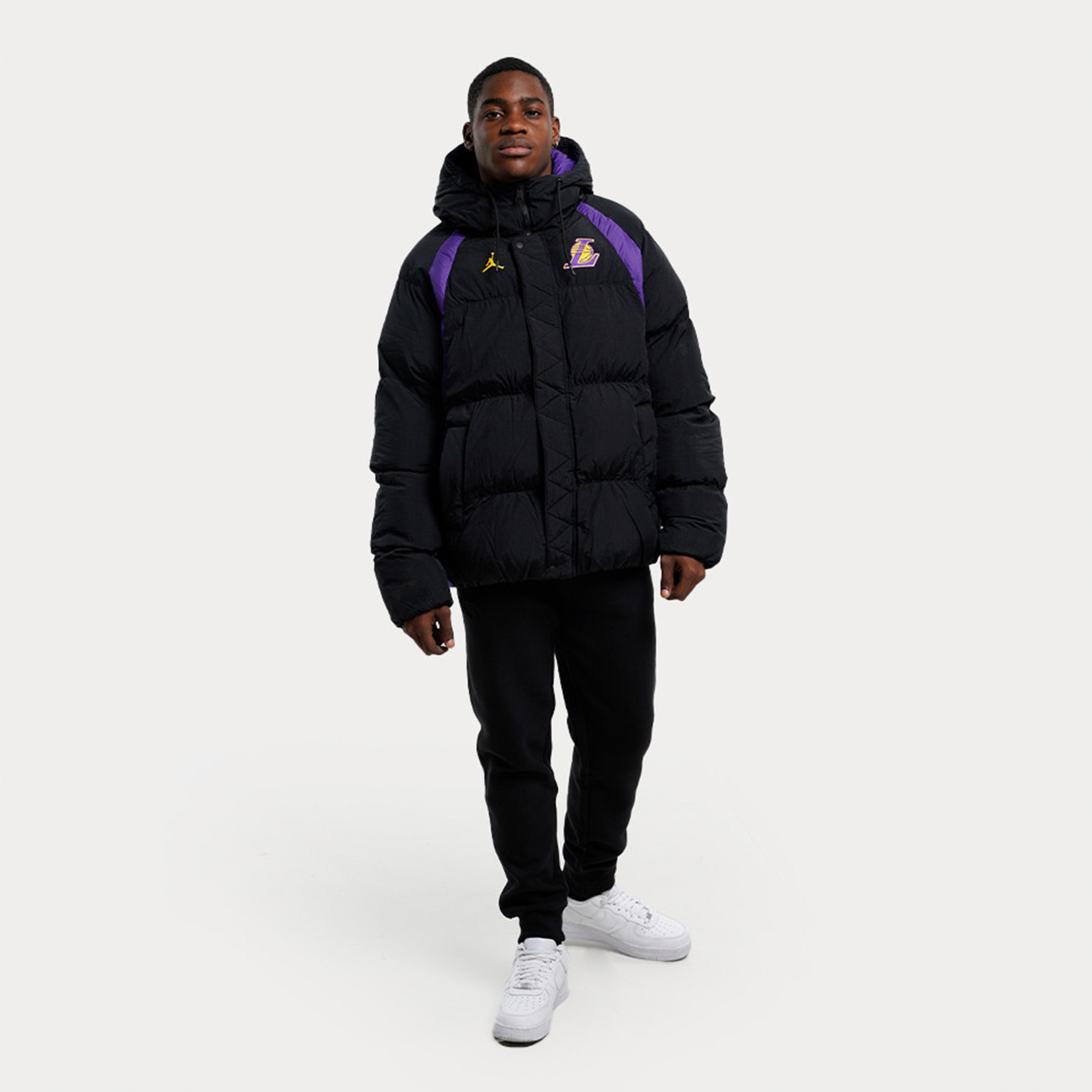 Nike NBA Los Angeles Lakers Erkek Siyah Mont
