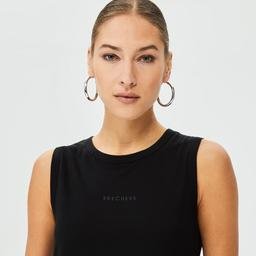 Skechers Graphic Kadın Siyah T-Shirt