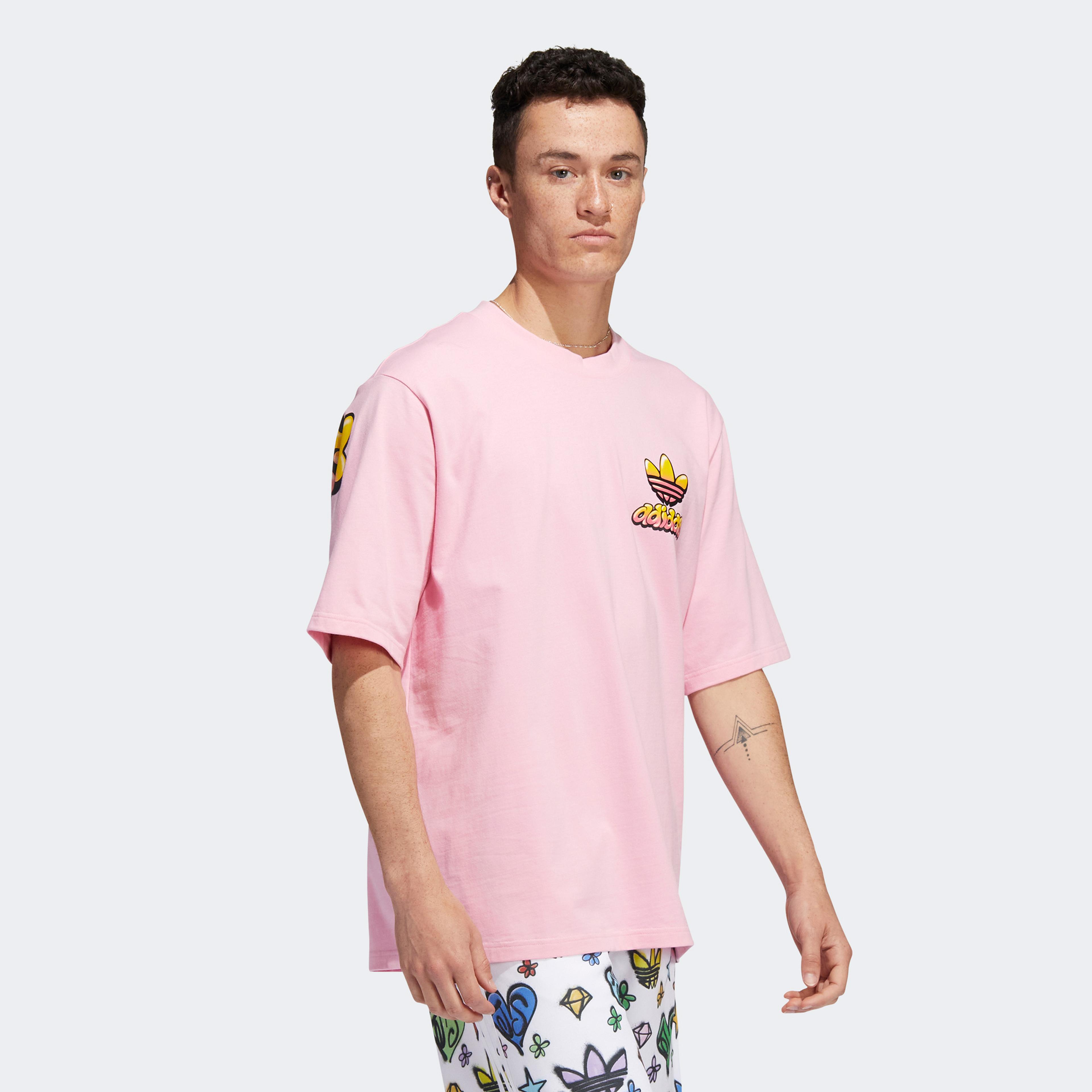 adidas Jeremy Scott Unisex Pembe T-Shirt