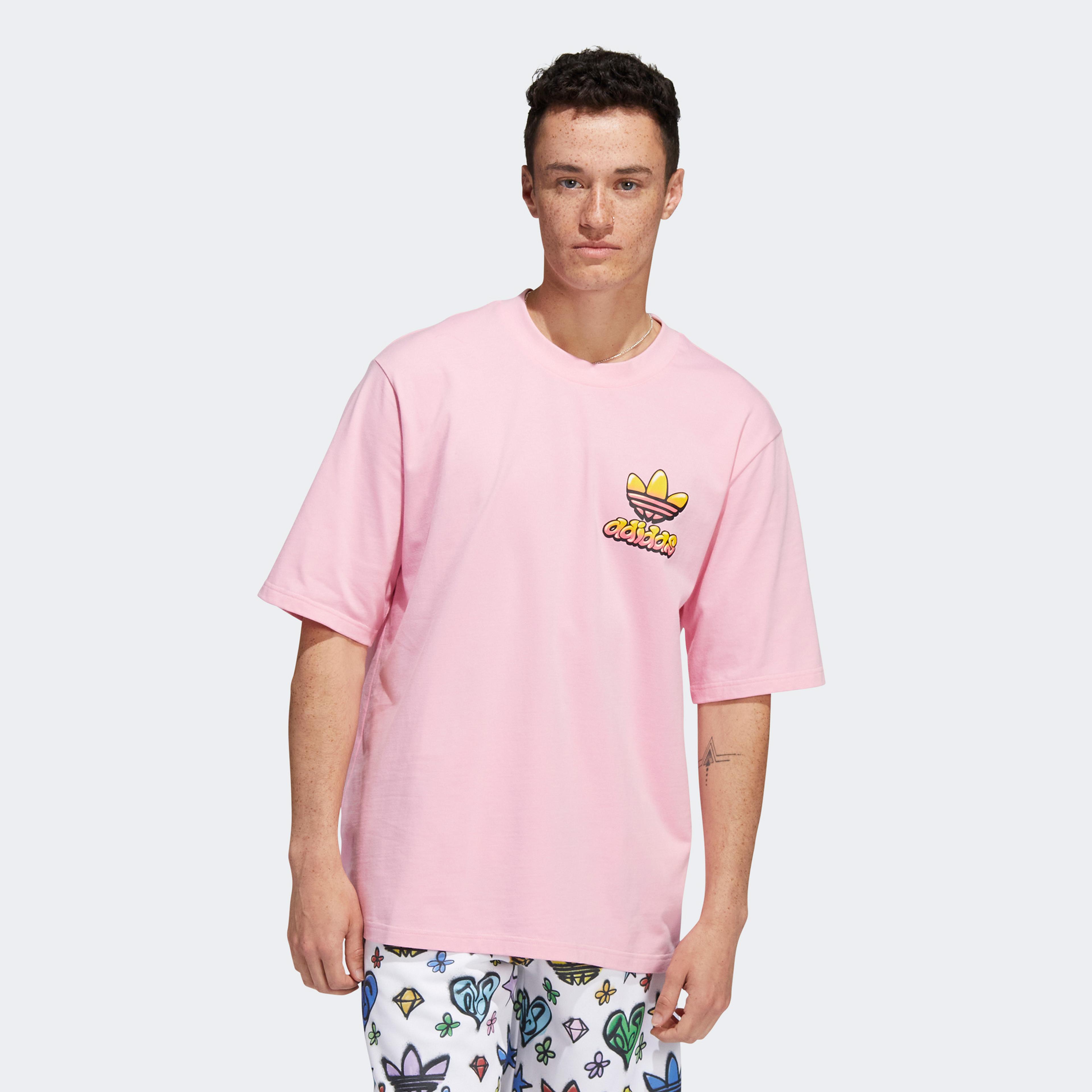 adidas Jeremy Scott Unisex Pembe T-Shirt