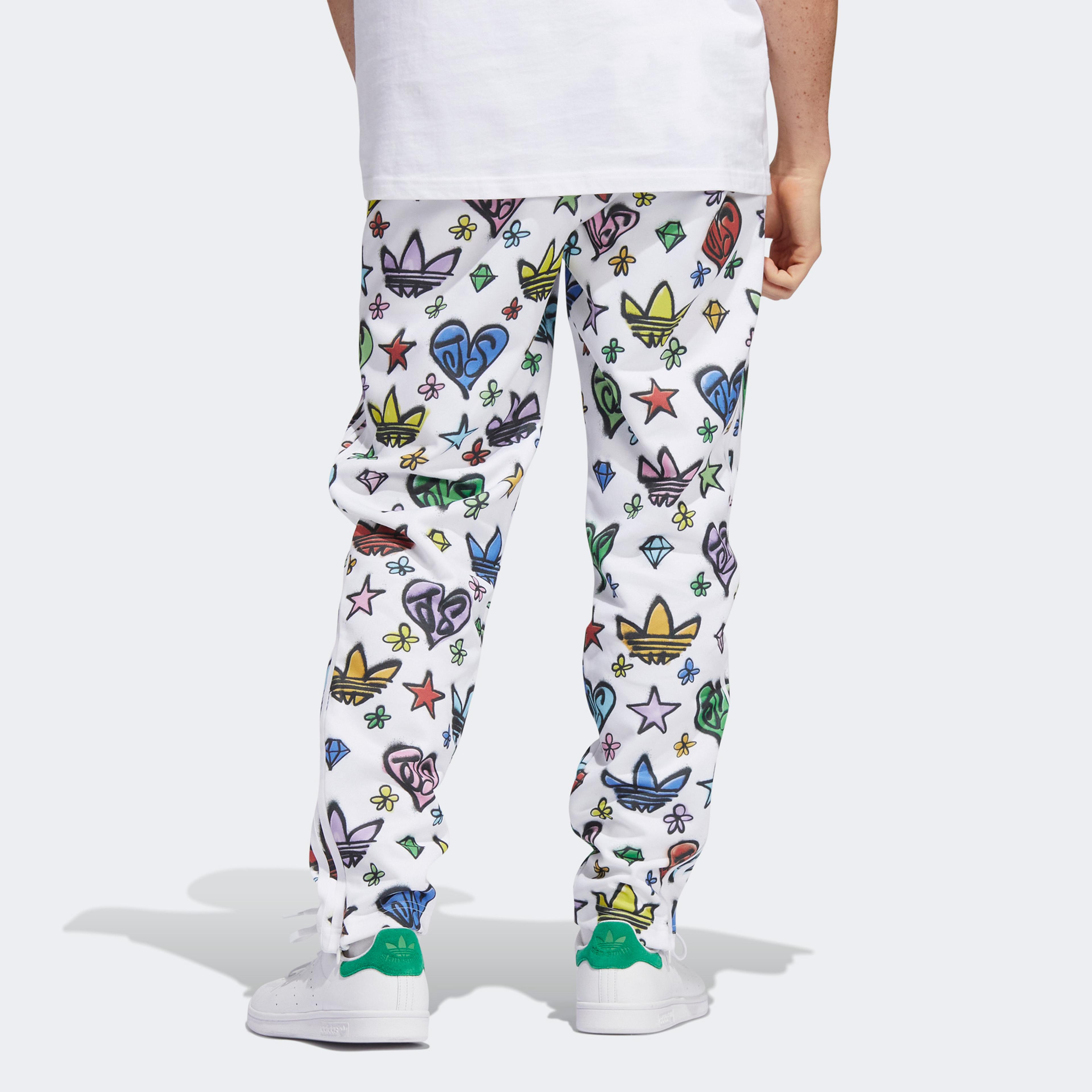 adidas Jeremy Scott Monogram Firebird Unisex Beyaz Eşofman Altı