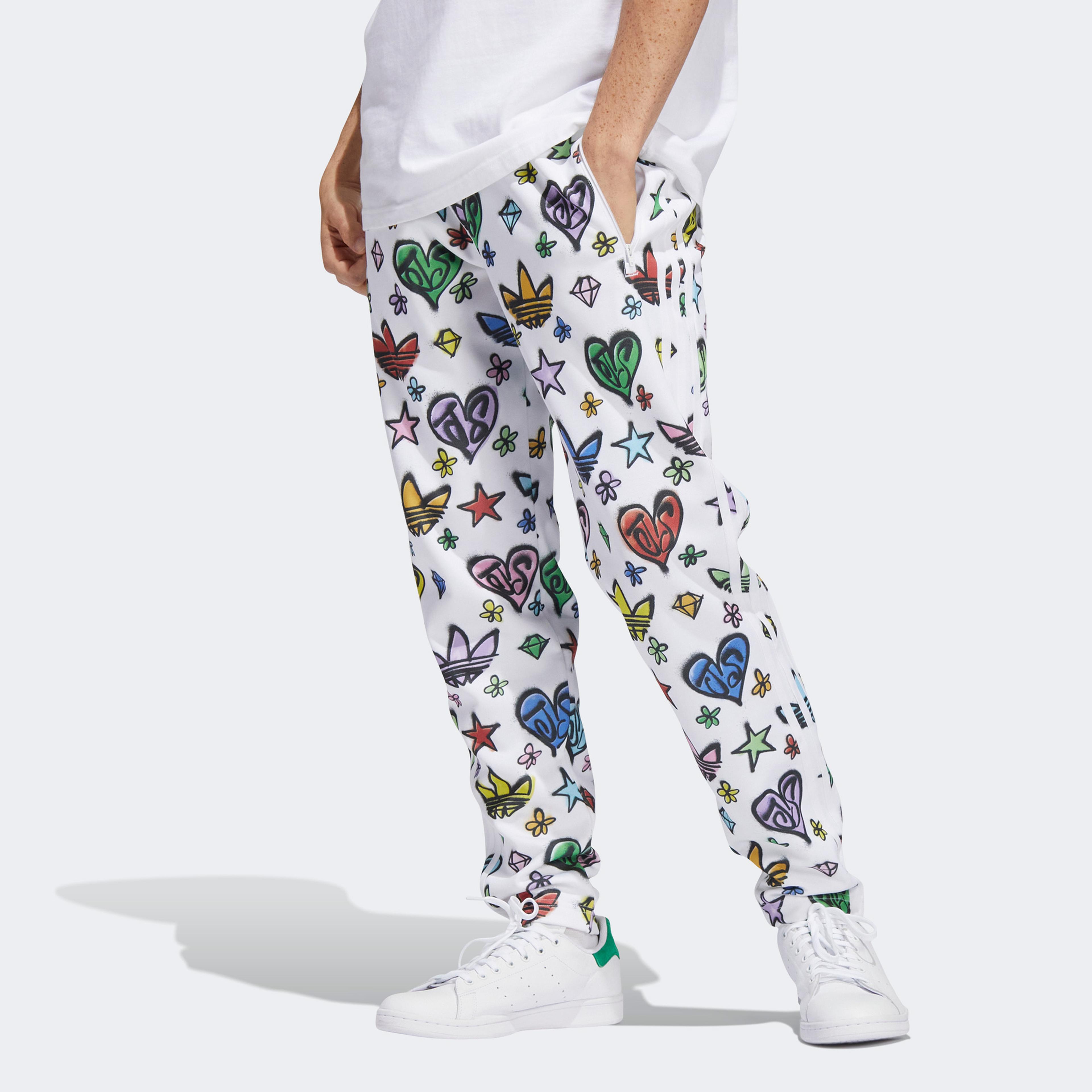 adidas Jeremy Scott Monogram Firebird Unisex Beyaz Eşofman Altı