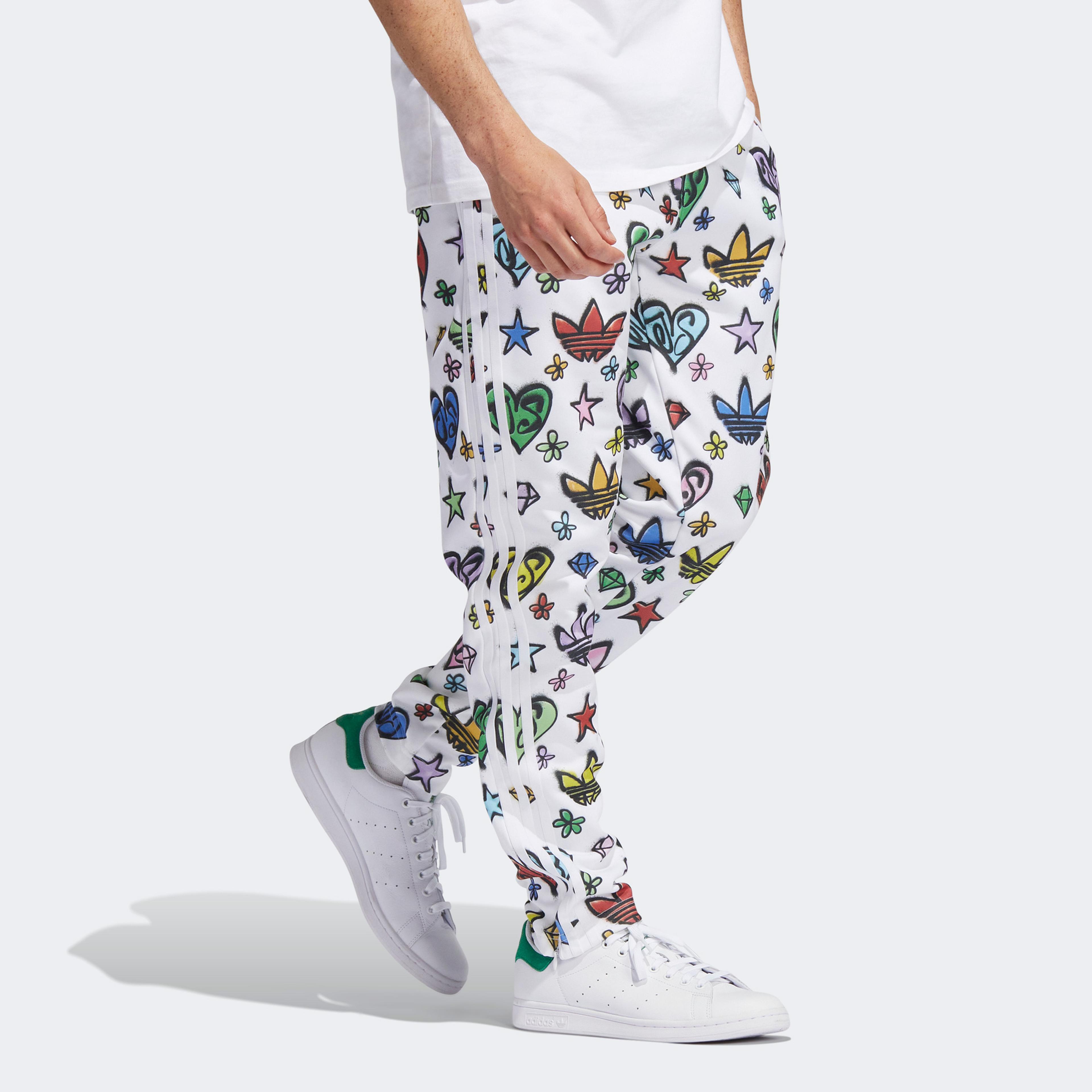adidas Jeremy Scott Monogram Firebird Unisex Beyaz Eşofman Altı