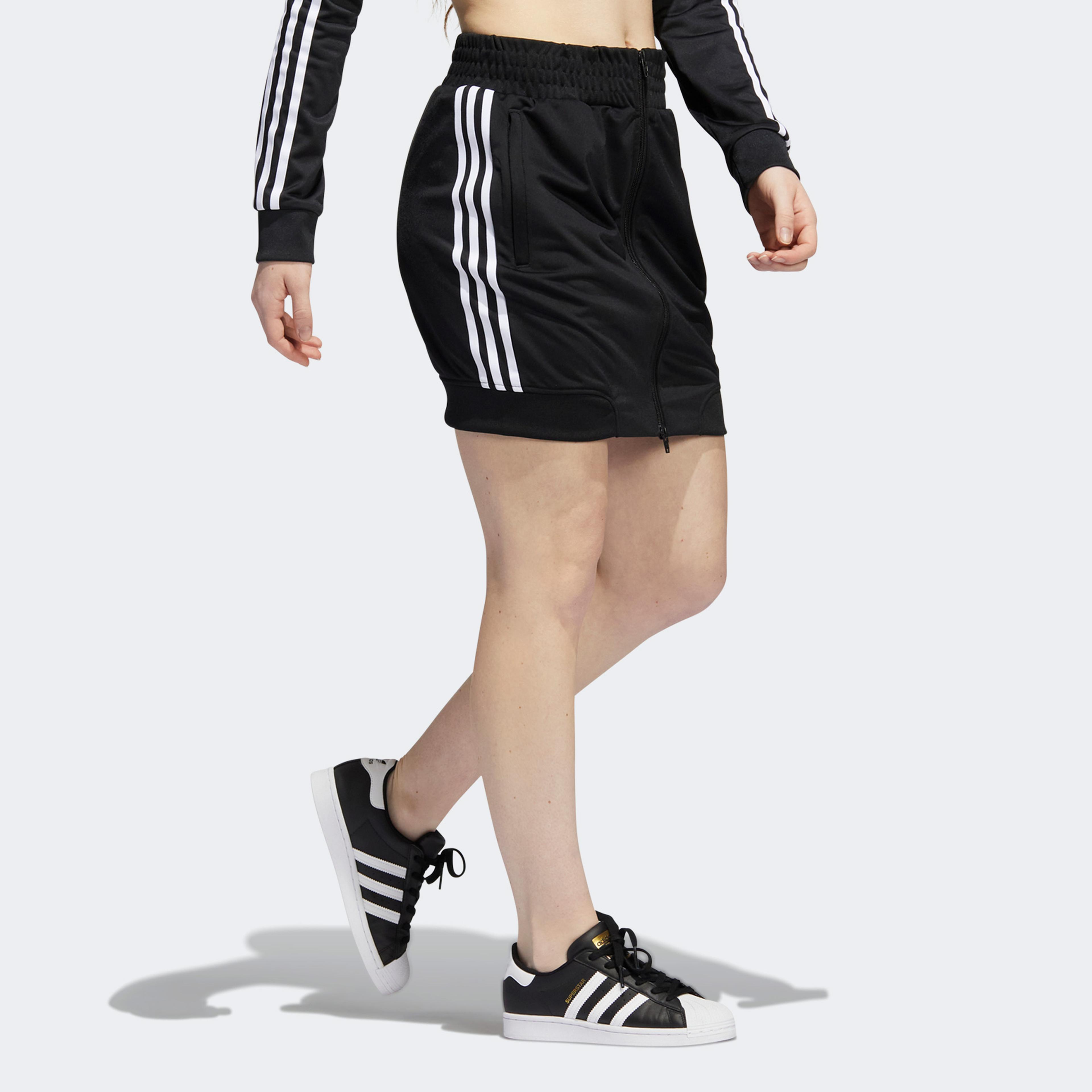 adidas Jeremy Scott Monogram Kadın Siyah Etek