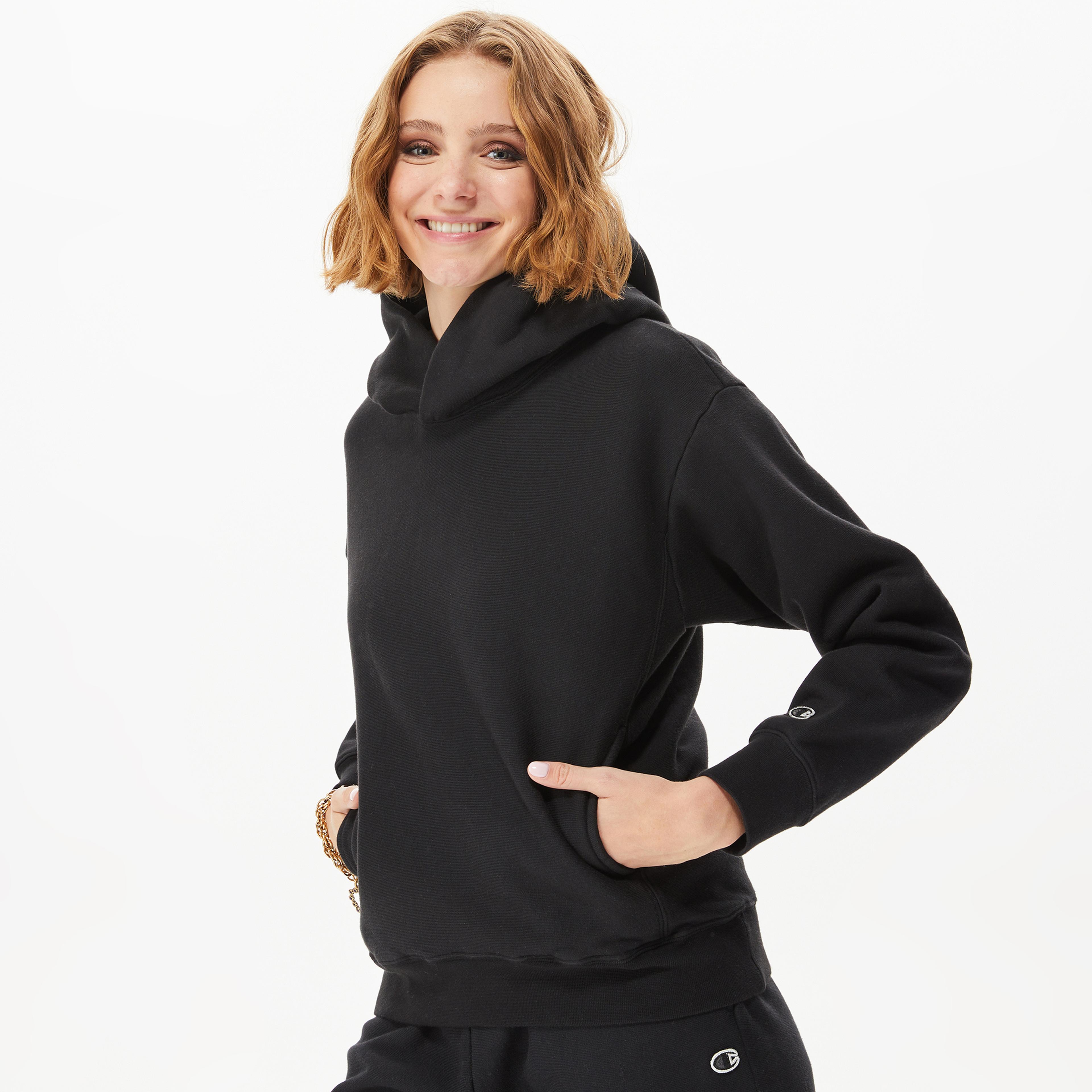 Champion Hooded Kadın Siyah Hoodie