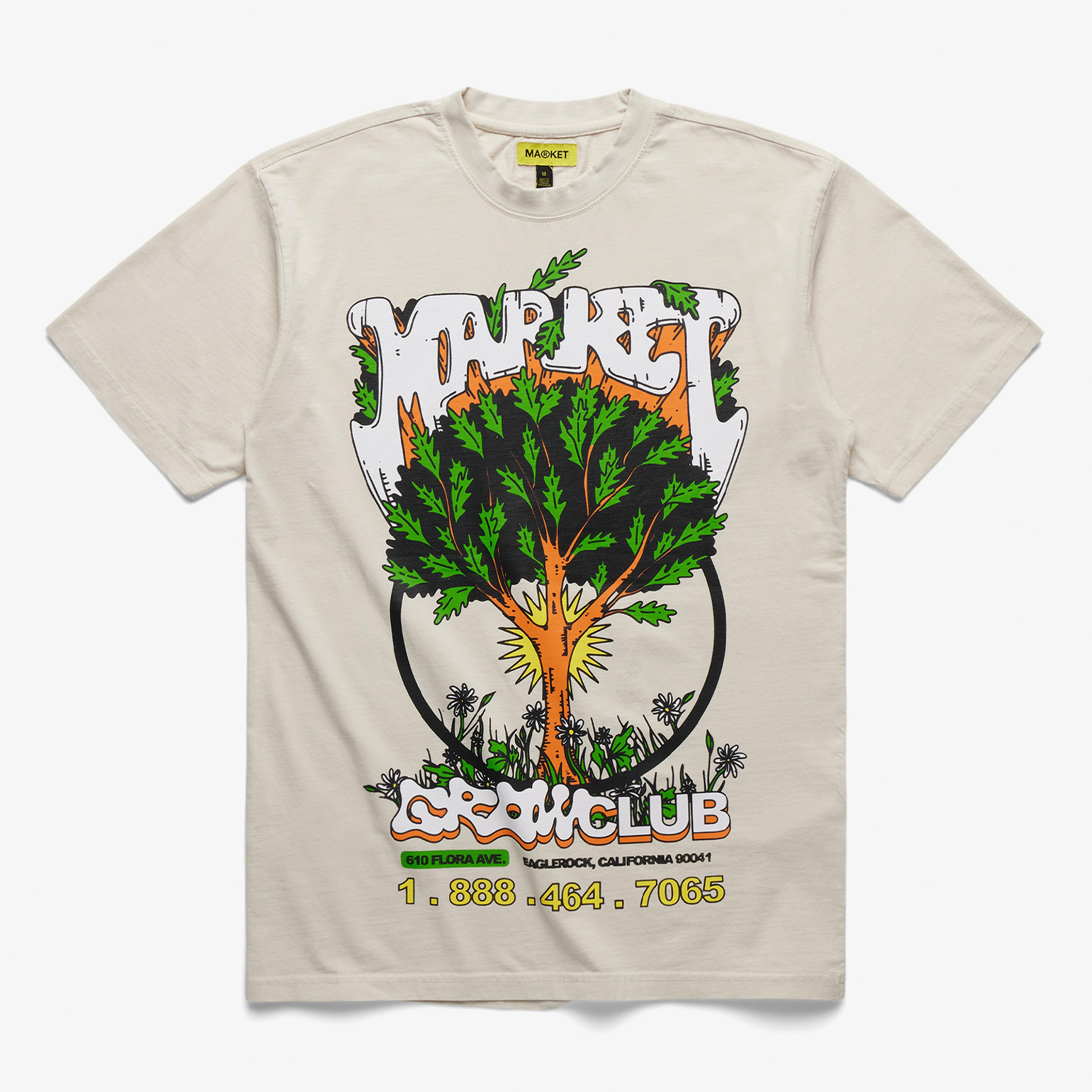 Market Growclub Erkek Krem T-Shirt