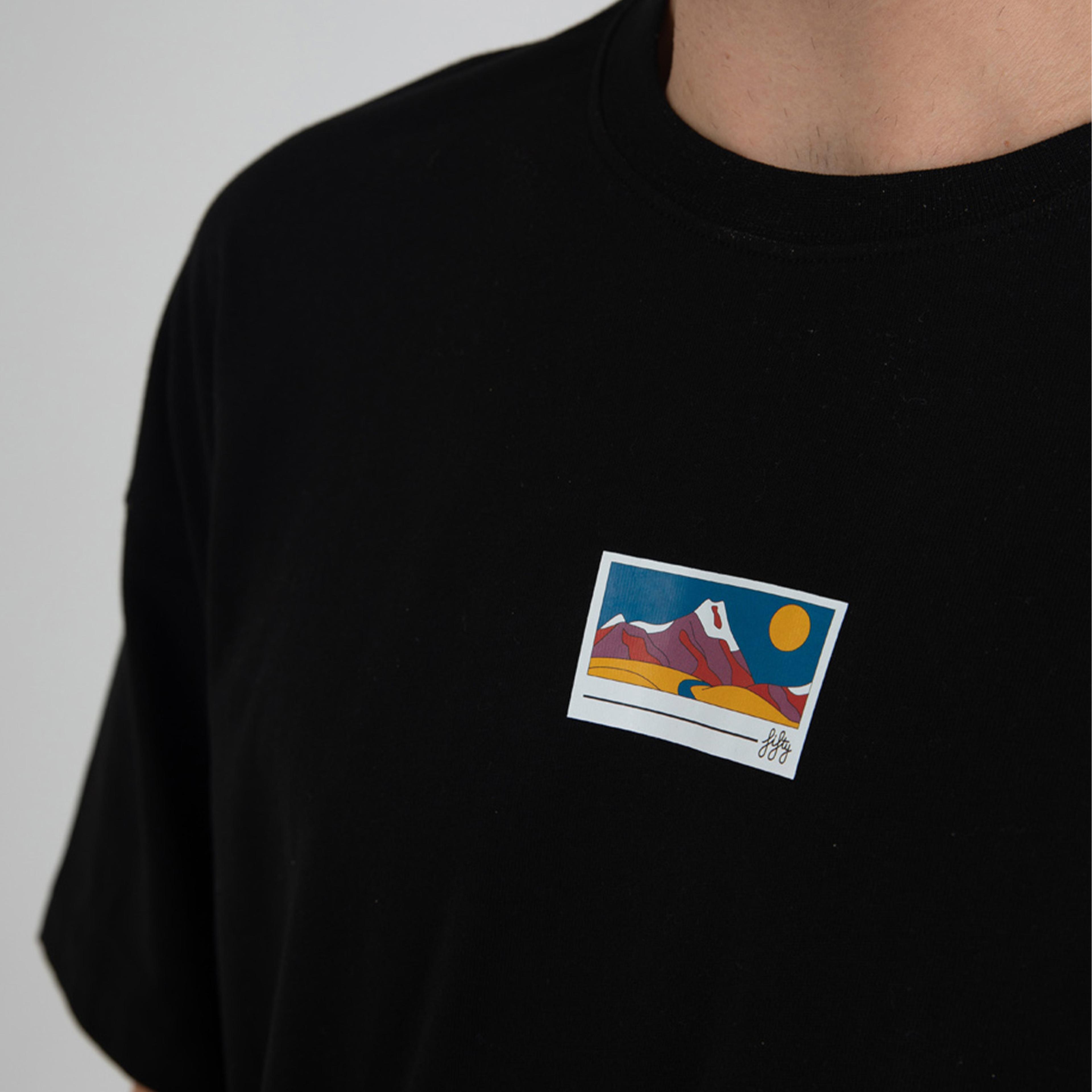 Fifty Pieces Oversize Erkek Siyah T-Shirt