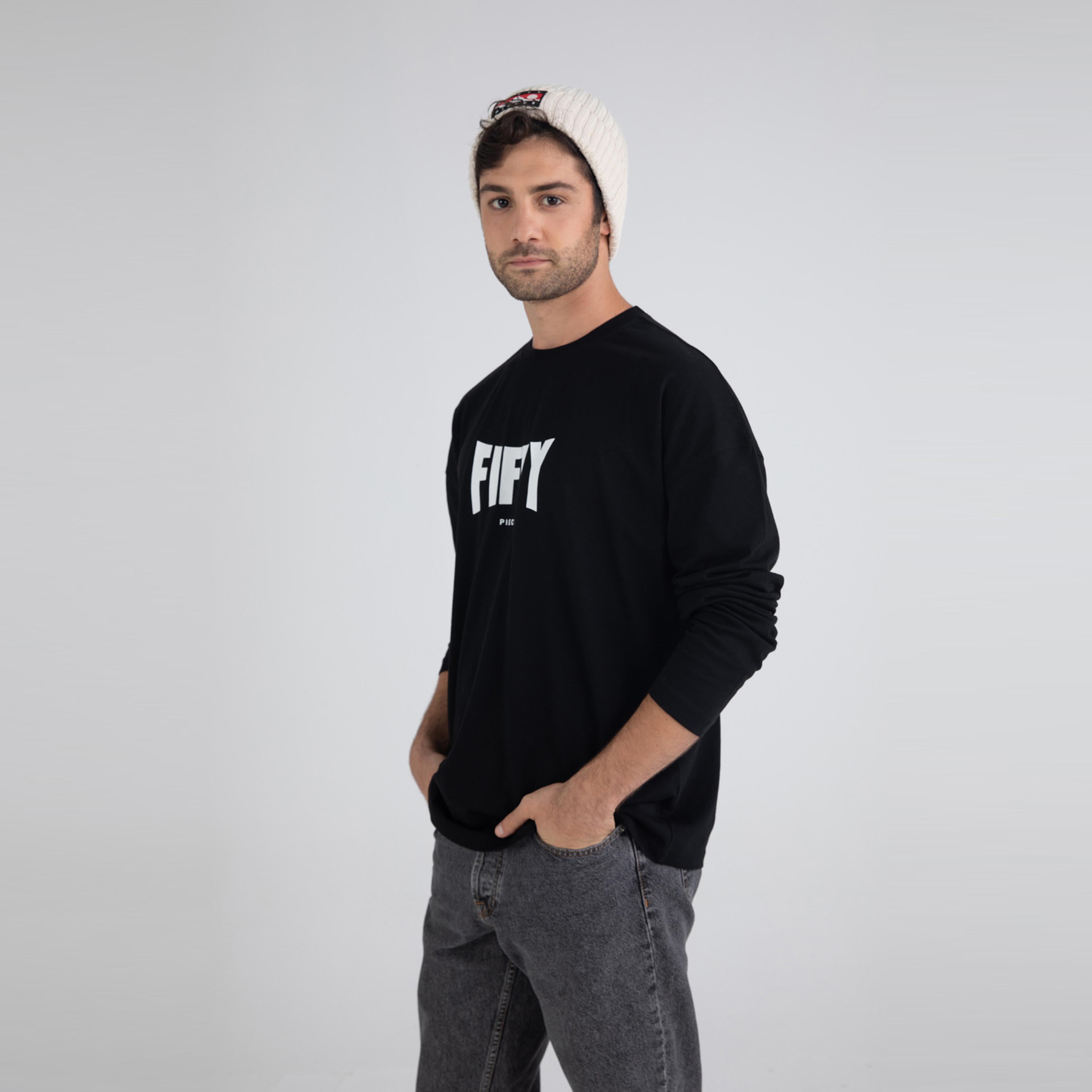 Fifty Pieces Basic Erkek Siyah T-Shirt