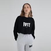 Fifty Pieces Oversize Kadın Siyah T-Shirt