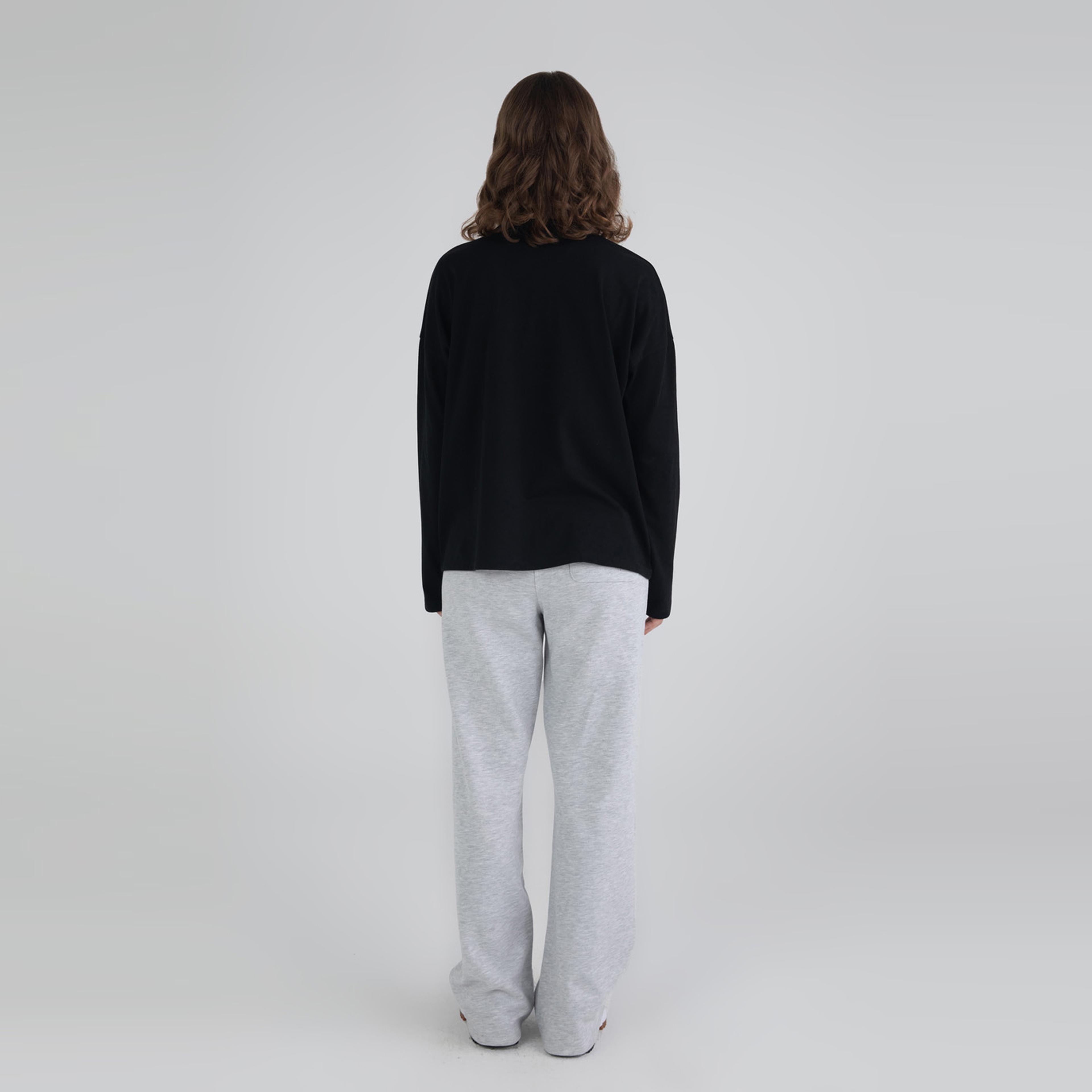 Fifty Pieces Oversize Kadın Siyah T-Shirt