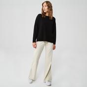 Benetton Kaşmir Karışımlı Boxy Fit Kadın Siyah Kazak