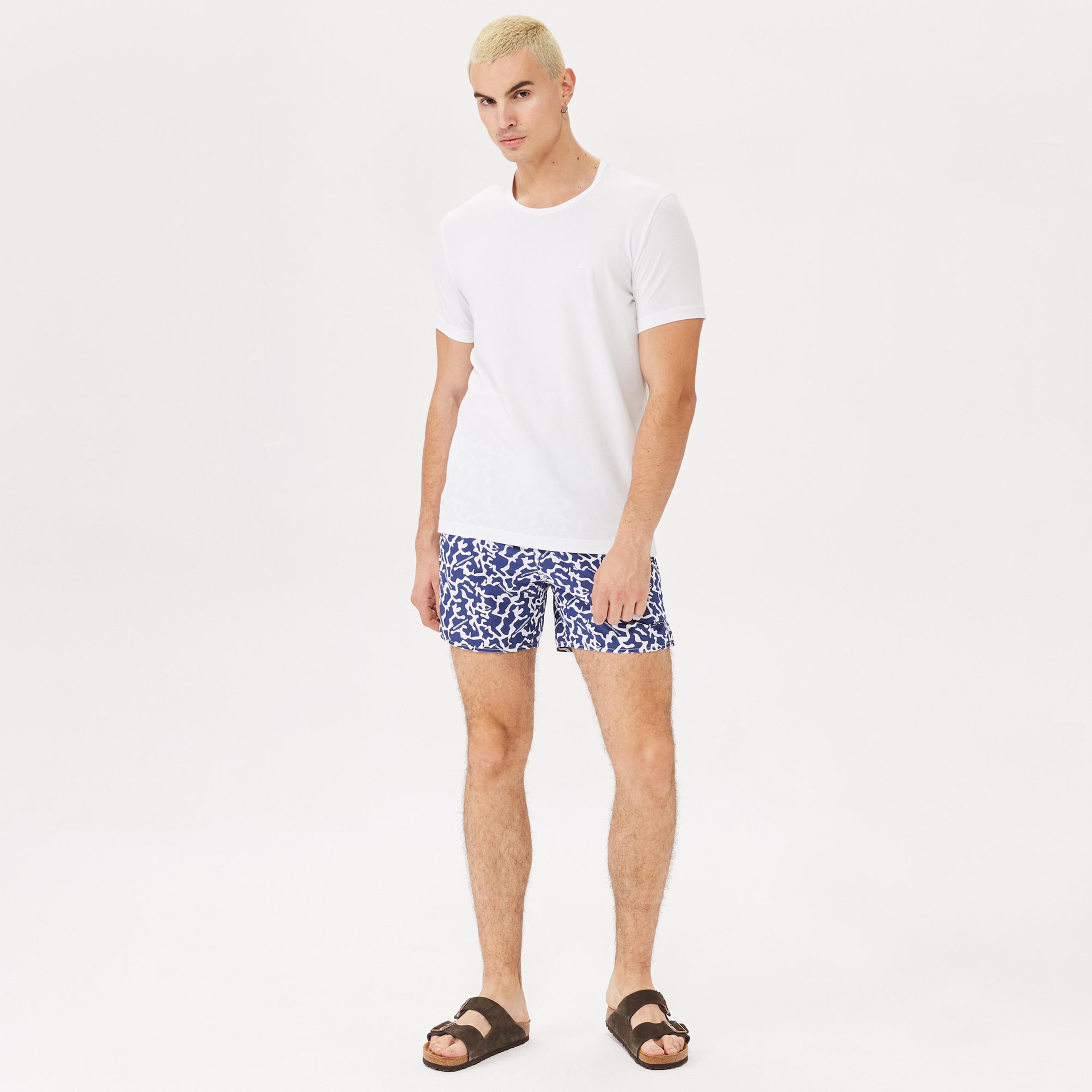 EA7 Emporio Armani Woven Erkek Mavi Mayo Şort