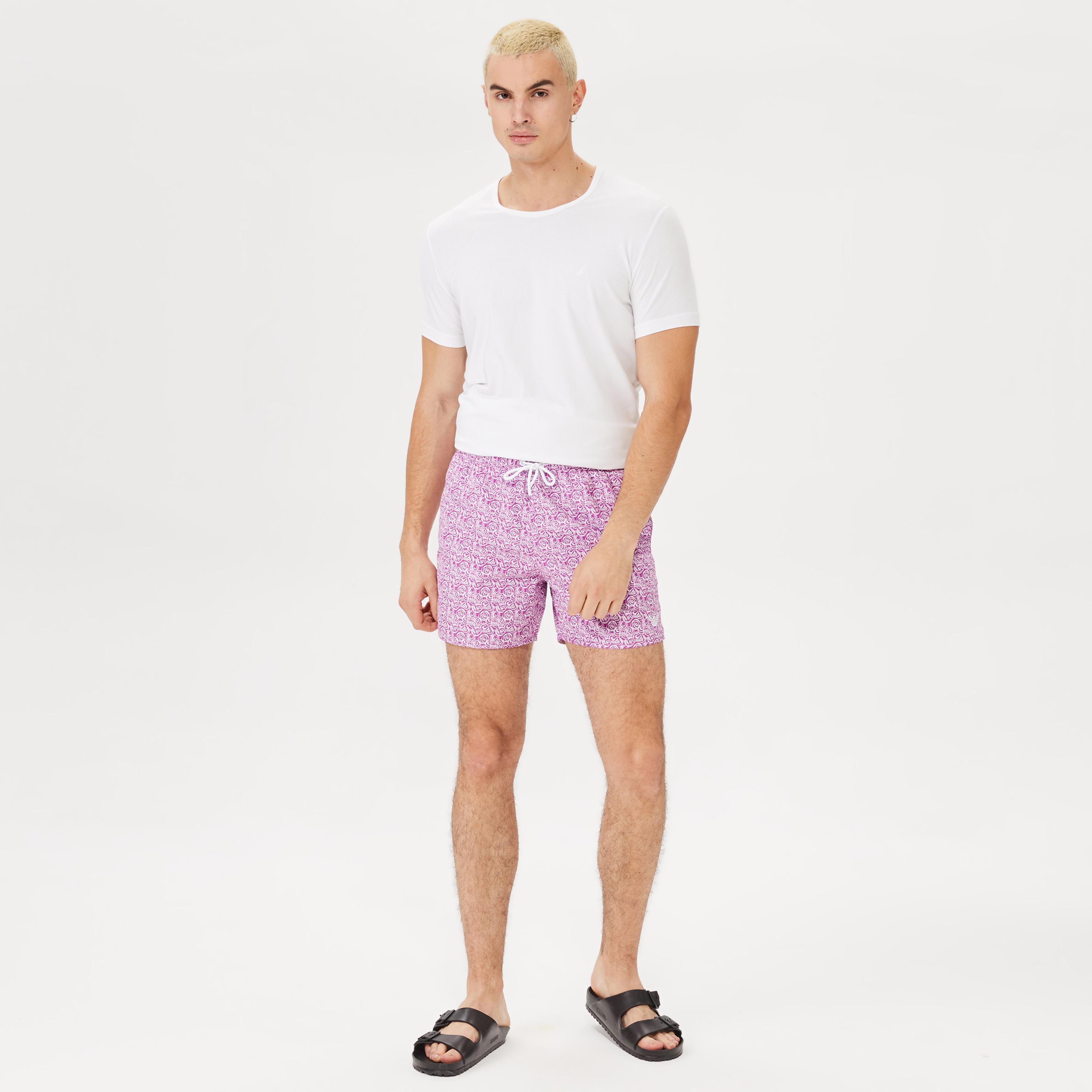 EA7 Emporio Armani Woven Erkek Beyaz Mayo Şort