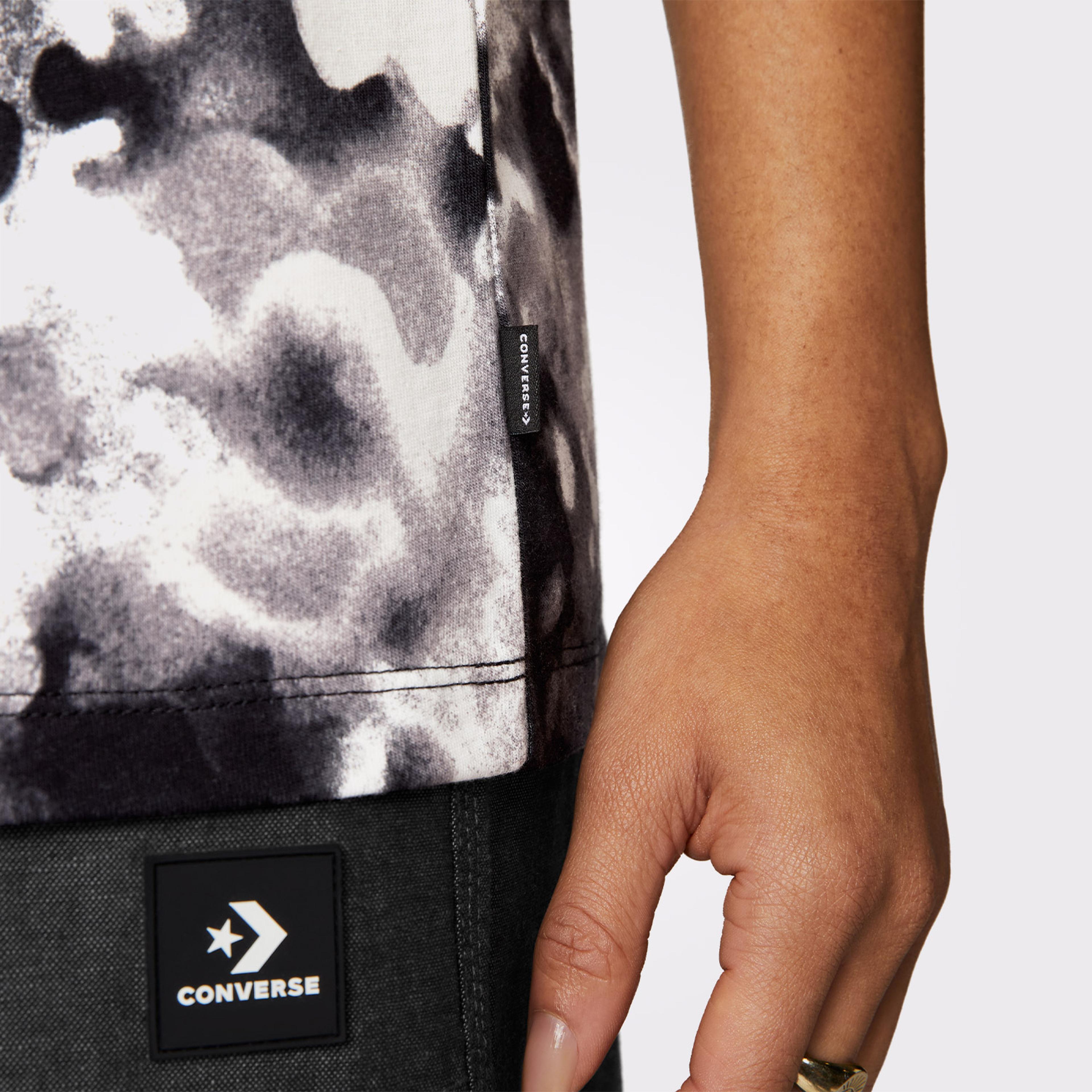 Converse Flower Patch Kadın Gri T-Shirt