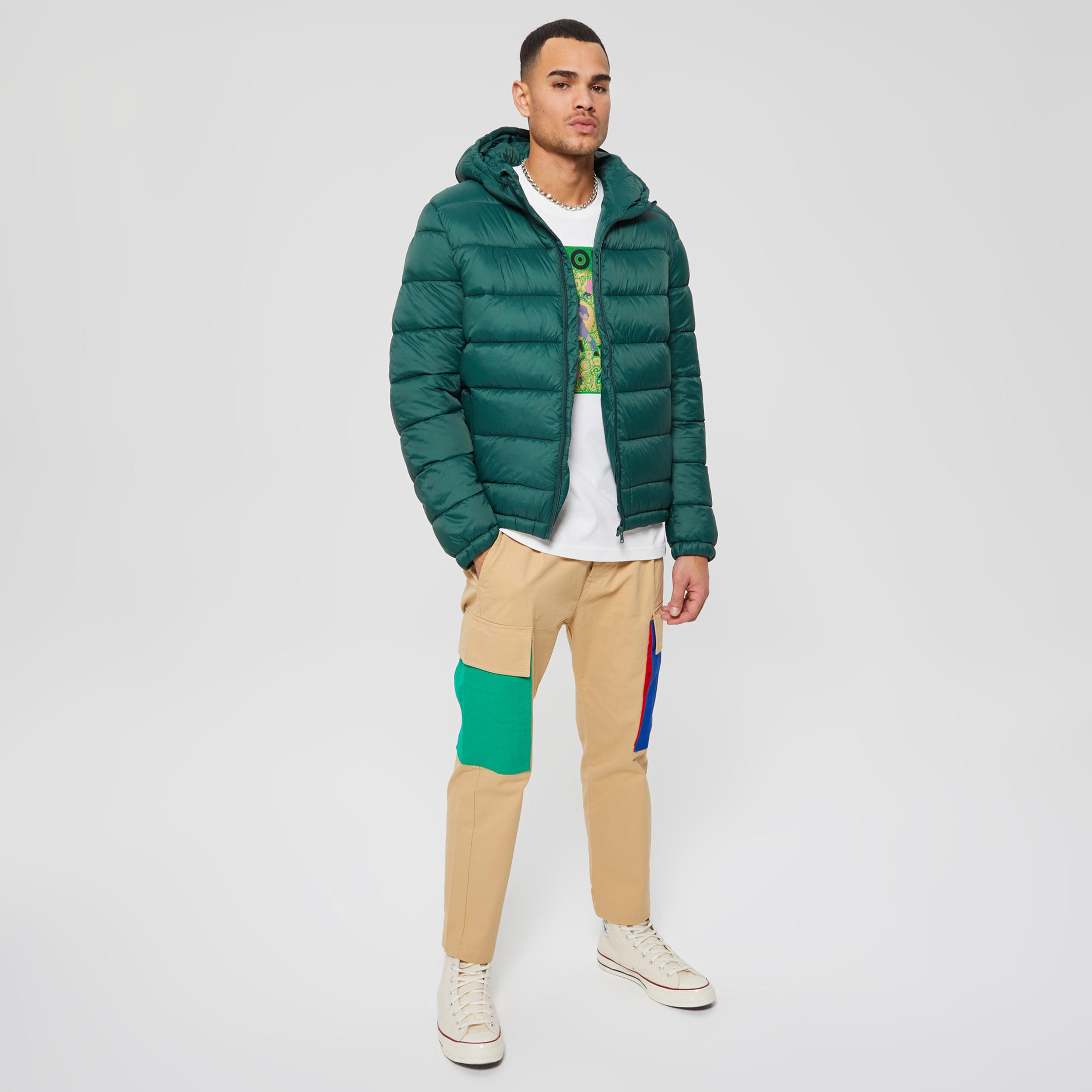Benetton Pufa Erkek Yeşil Mont