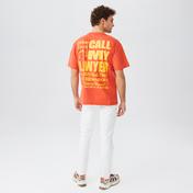 Market 24 Hr Lawyer Service Pocket Erkek Turuncu T-Shirt