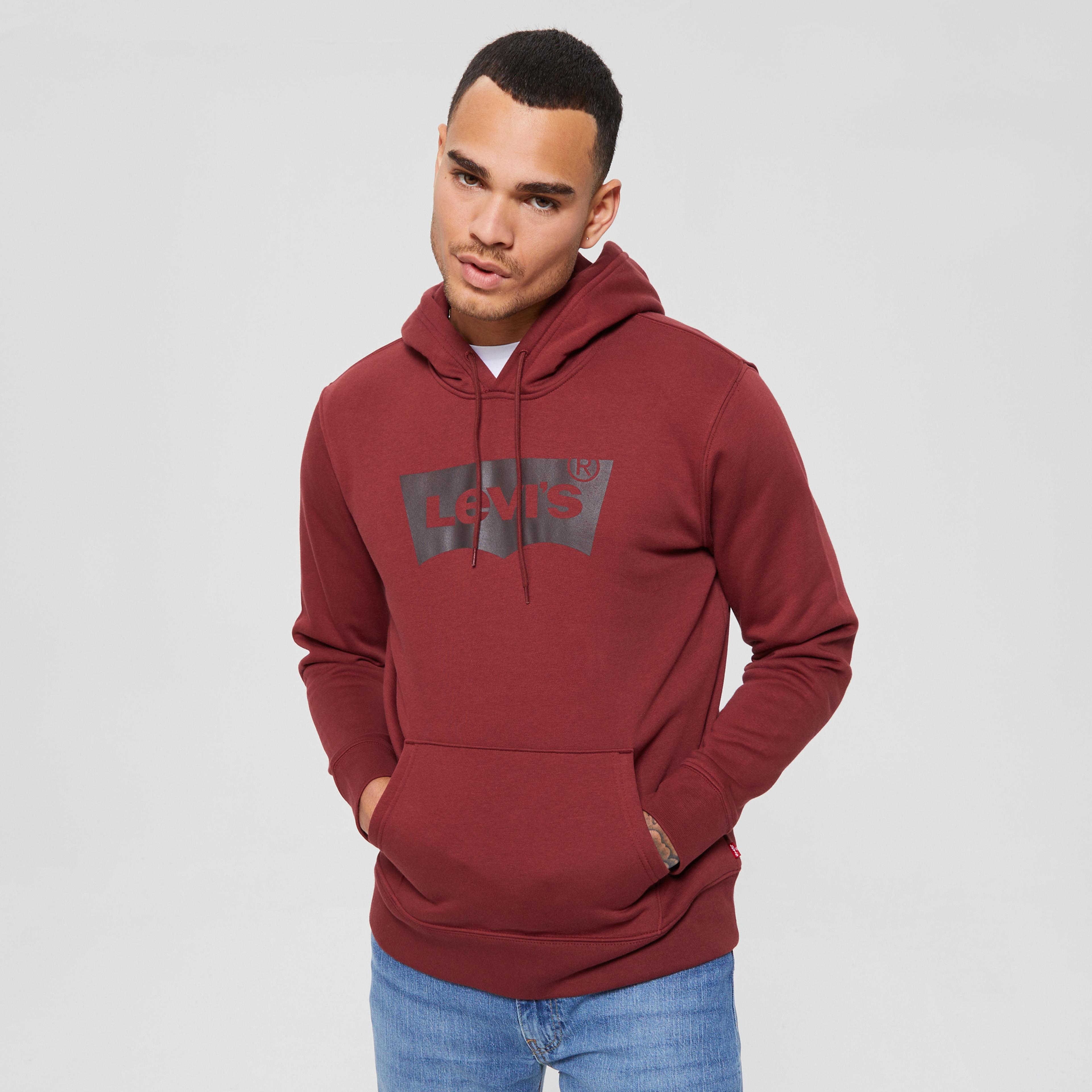 Levi'S Graphic Hoodi Essential Hoodie Erkek Kırmızı Sweatshirt