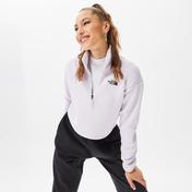 The North Face Crop High Pile Fleece Kadın Mor Sweatshirt