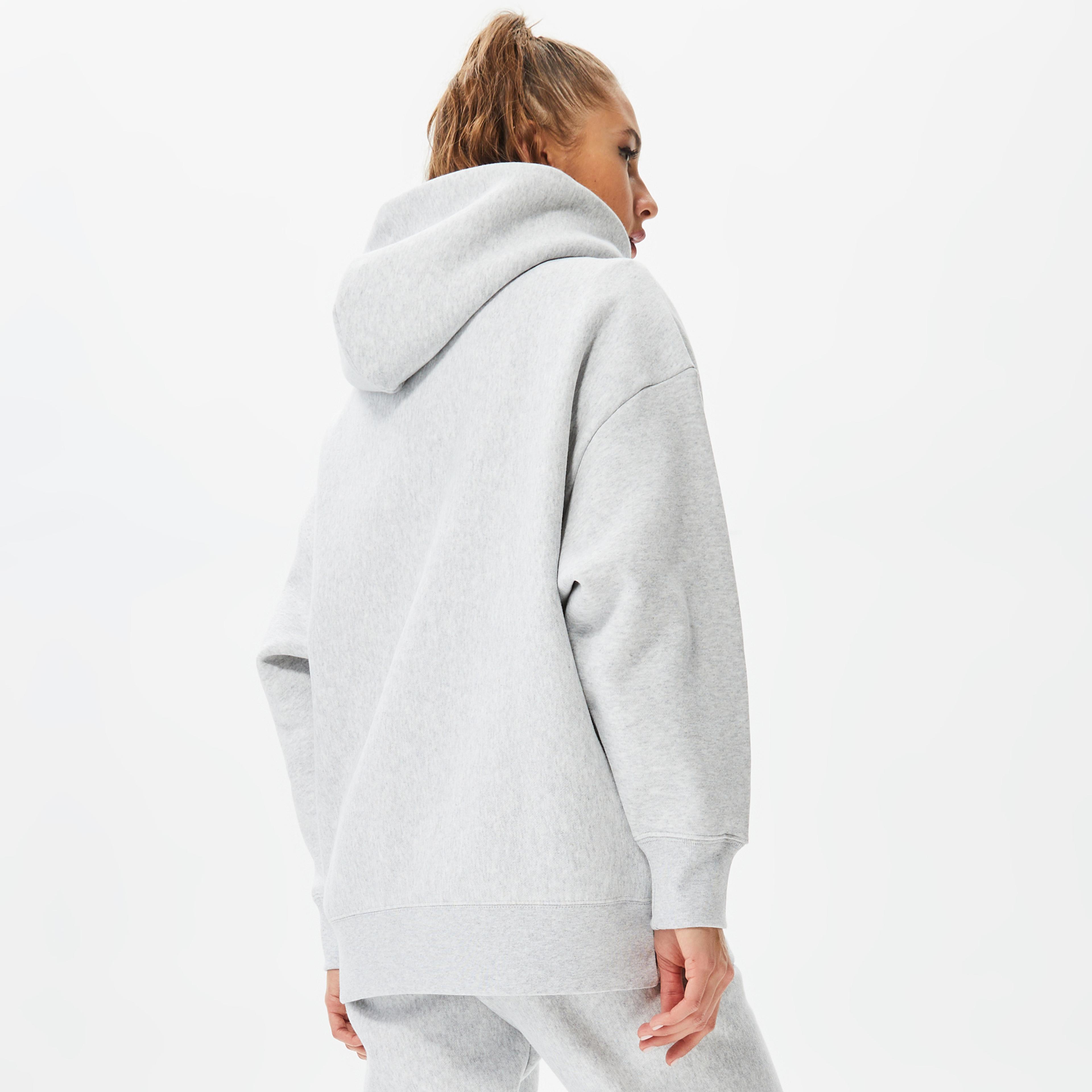 Champion Cuff Kadın Gri Hoodie