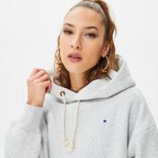 Champion Cuff Kadın Gri Hoodie