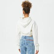 Holeacademıe Crop Hoodıe Kadın Krem Hoodie