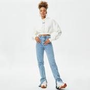 Holeacademıe Crop Hoodıe Kadın Krem Hoodie
