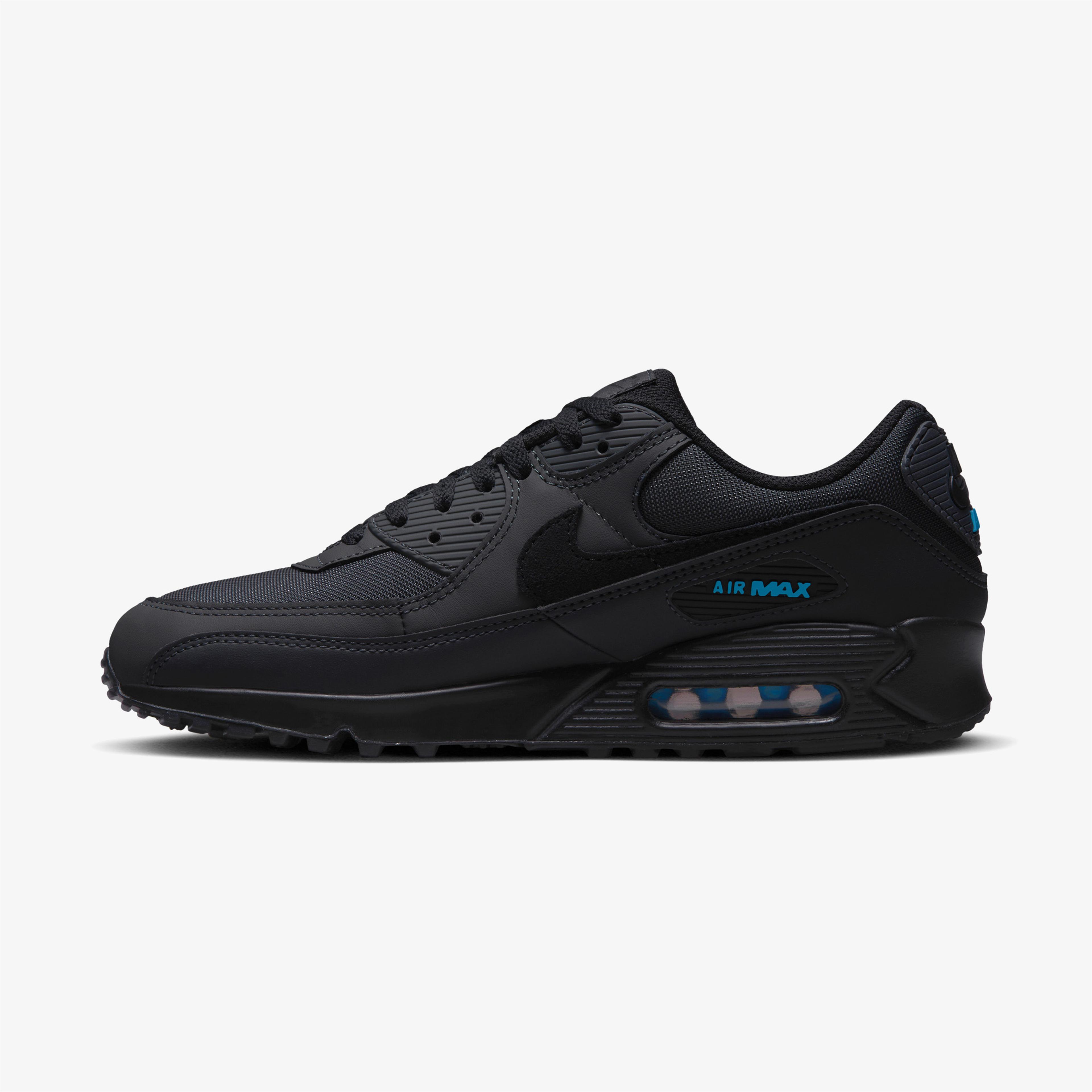 Nike Air Max 90 Erkek Siyah Spor Ayakkabı