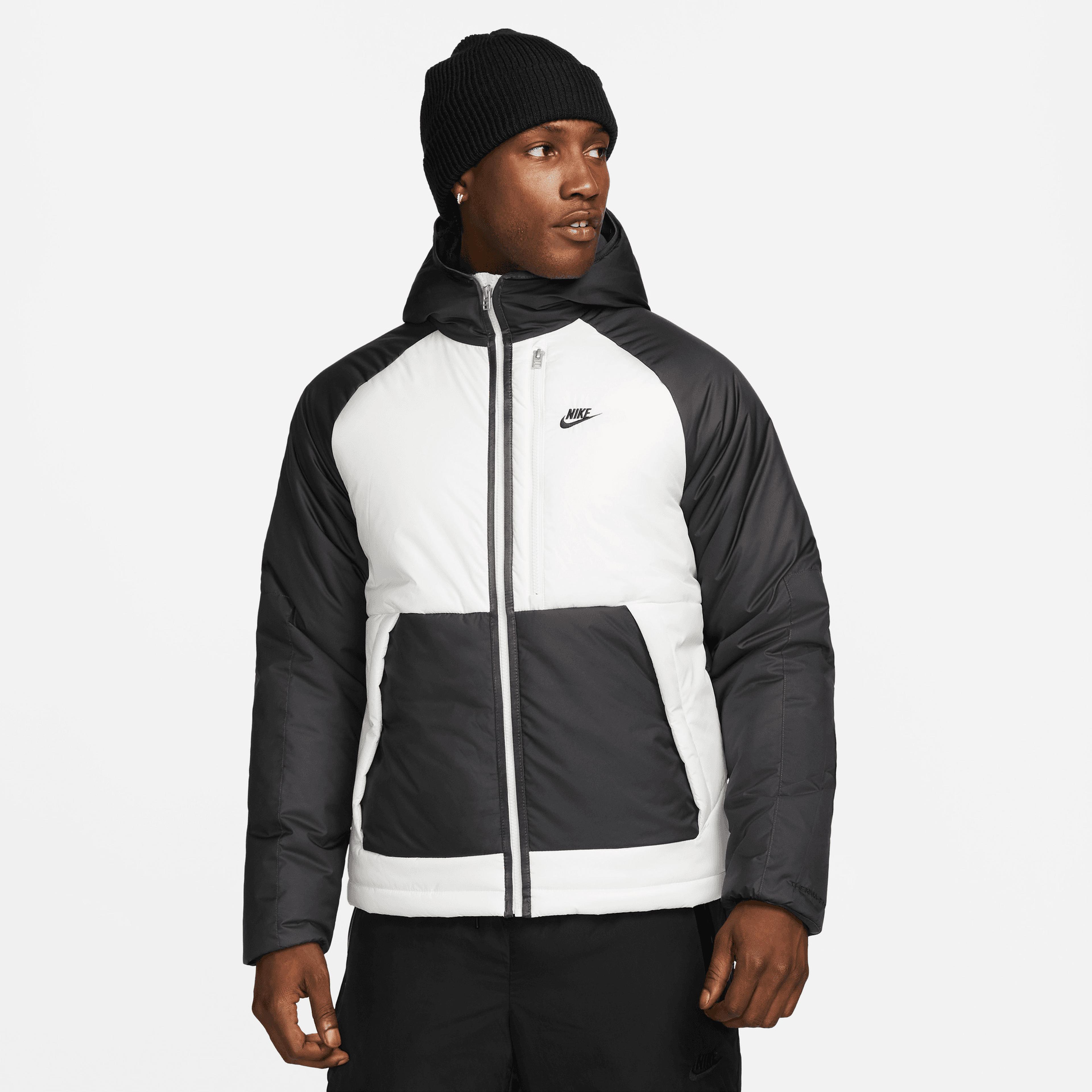 Nike Sportswear Therma Fit Legacy Erkek Siyah/Beyaz Mont