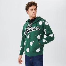 The Hundreds Endless Ziphood Erkek Yeşil Hoodie Sweatshirt
