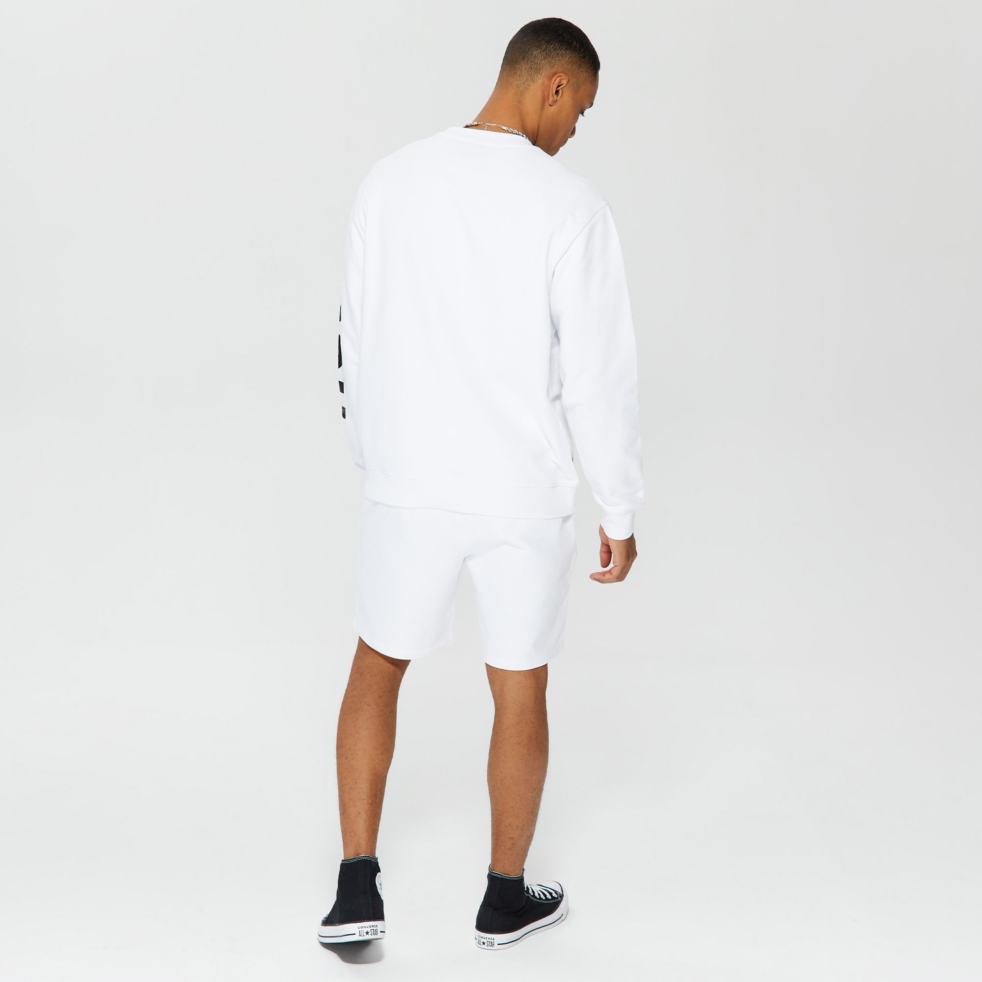 Hugo Deronese Erkek Beyaz Sweatshirt