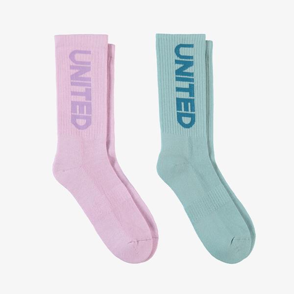 United4 Street Kadın Pembe/Yeşil 2'li Çorap