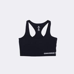 Converse Wordmark Bra Top Kadın Siyah T-Shirt