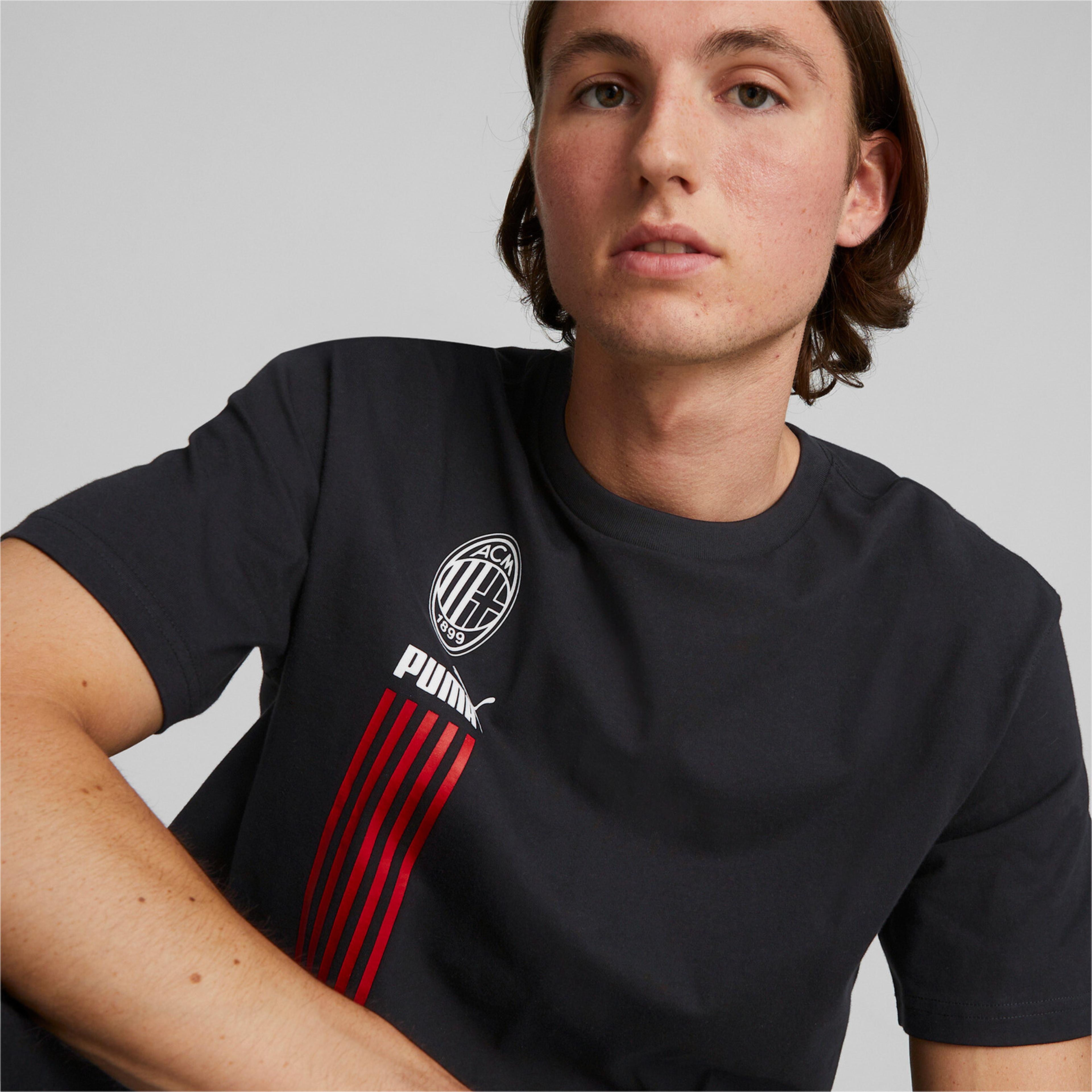 Puma AC Milan Unisex Siyah T-Shirt