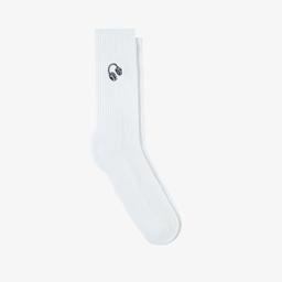 United4 Nakışlı Erkek Beyaz Çorap