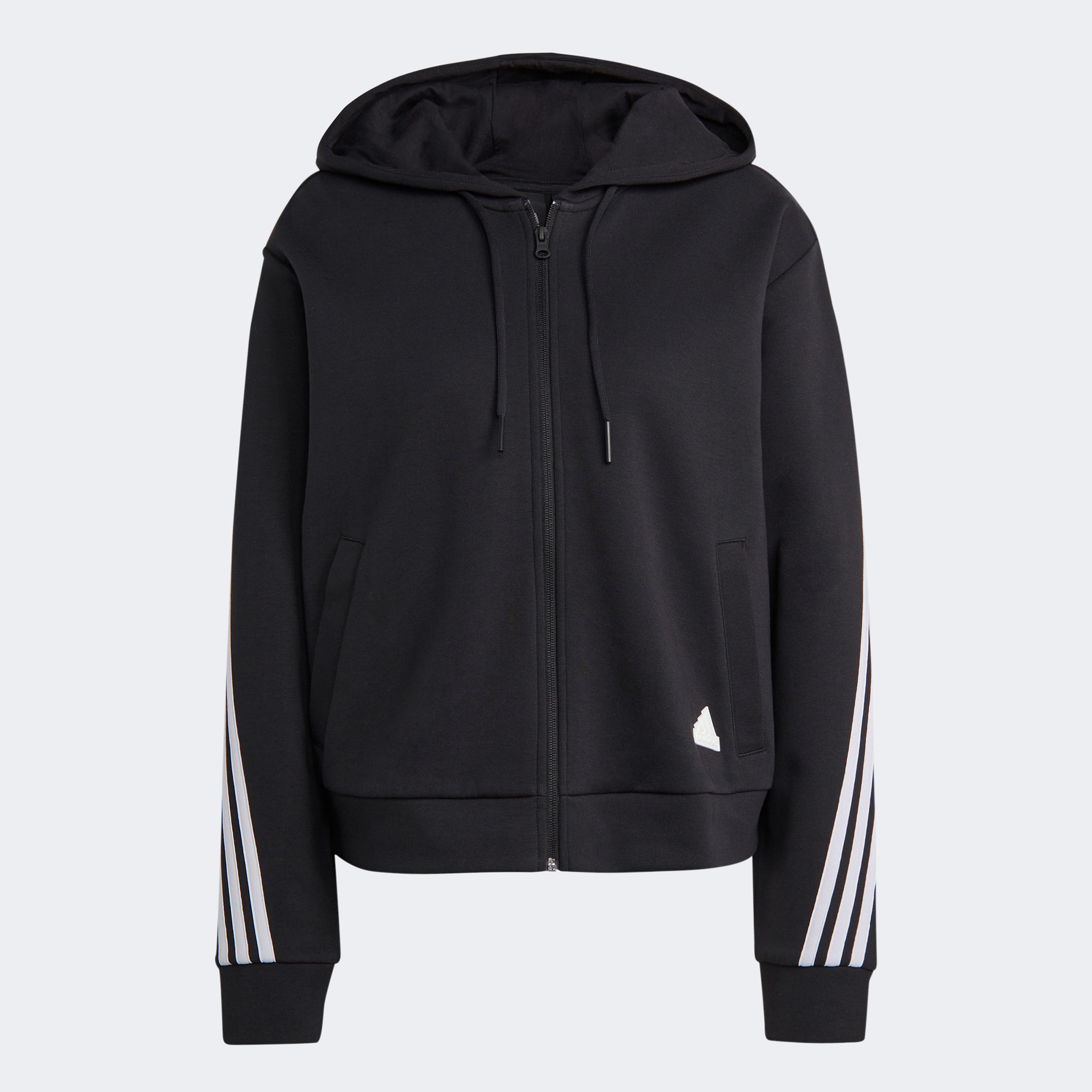 adidas Future Icon 3 Stripes Kadın Siyah Ceket