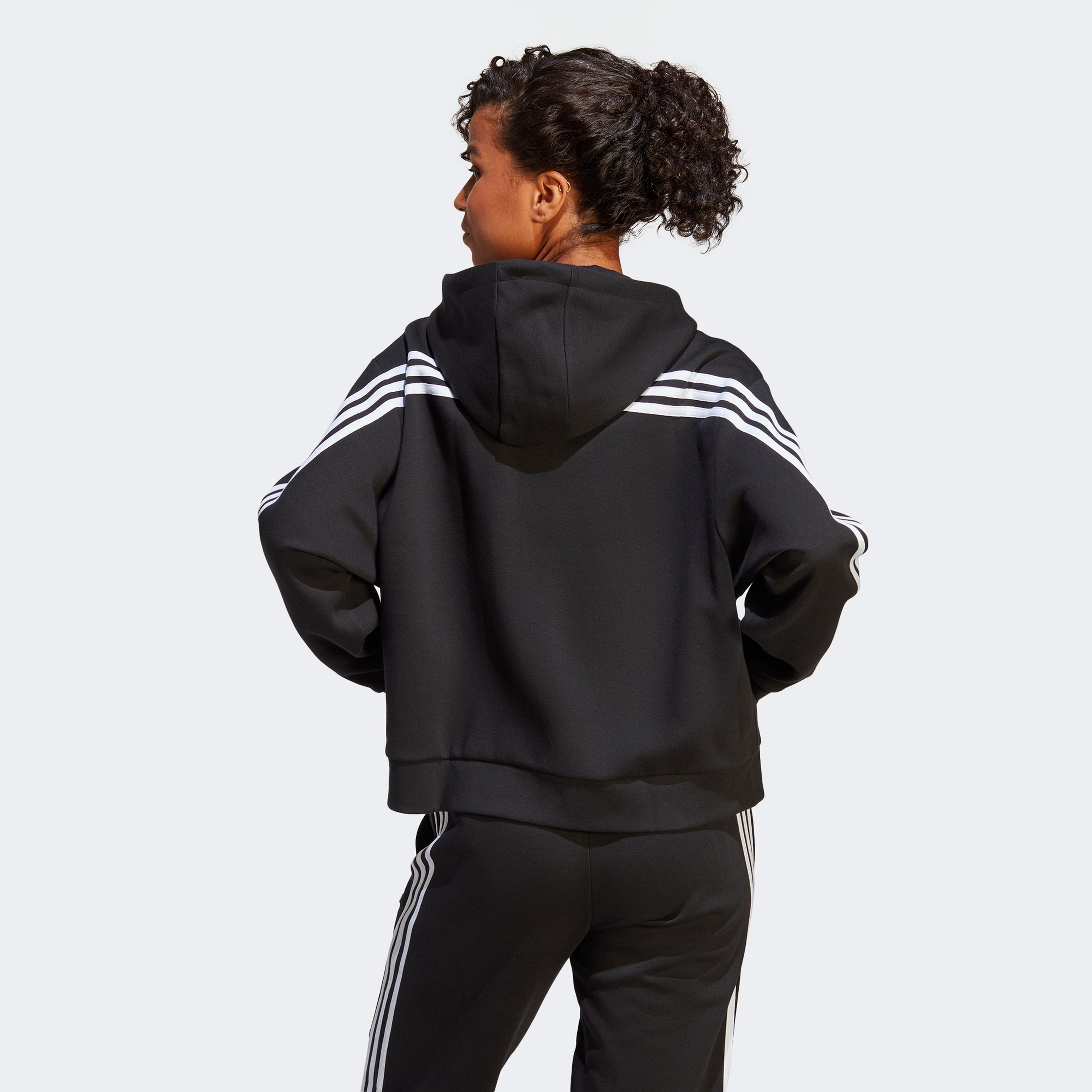 adidas Future Icon 3 Stripes Kadın Siyah Ceket